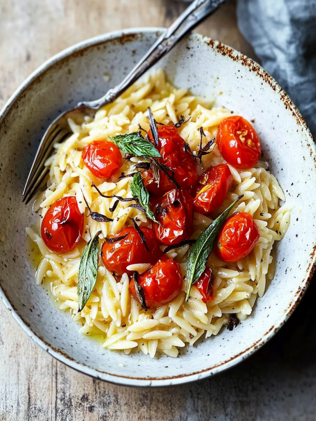 Cheesy Orzo with Roasted Cherry Tomatoes in Just 20 Minutes 3 Cheesy Orzo with Roasted Cherry Tomatoes