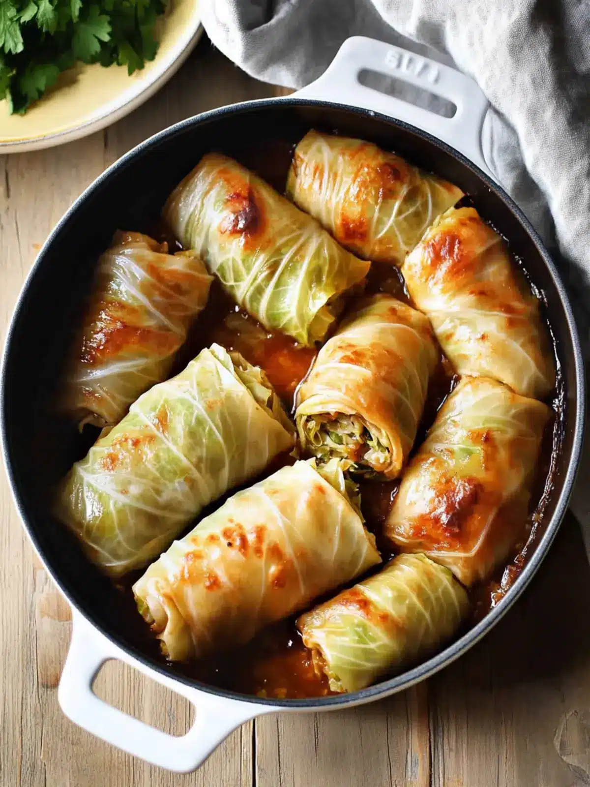 Savory Vegan Cabbage Rolls Stuffed with Mushrooms and Lentils 4 Vegan Cabbage Rolls