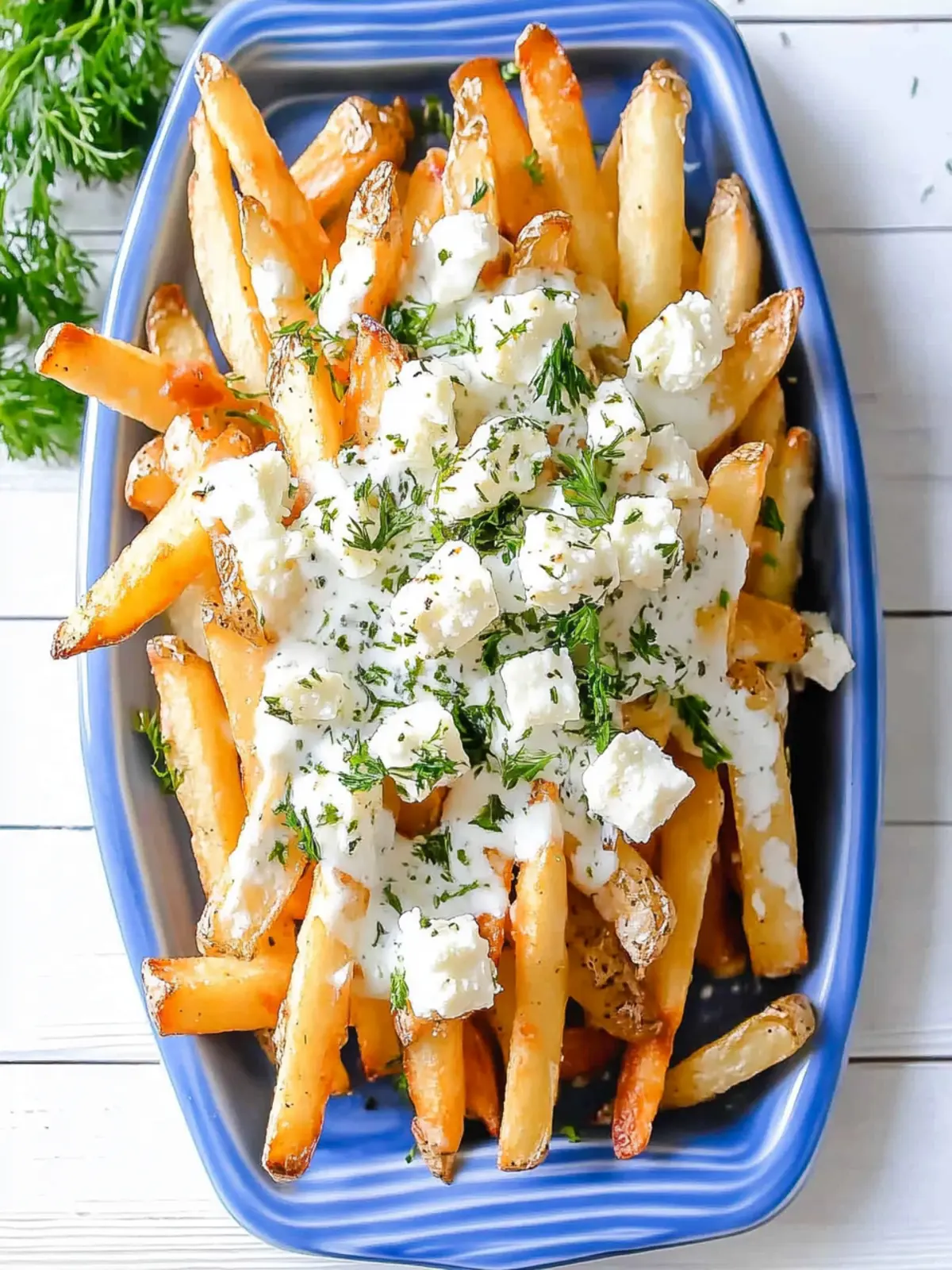 Crispy Greek Fries with Feta Cheese: Your New Favorite Snack 4 Greek Fries with Feta Cheese