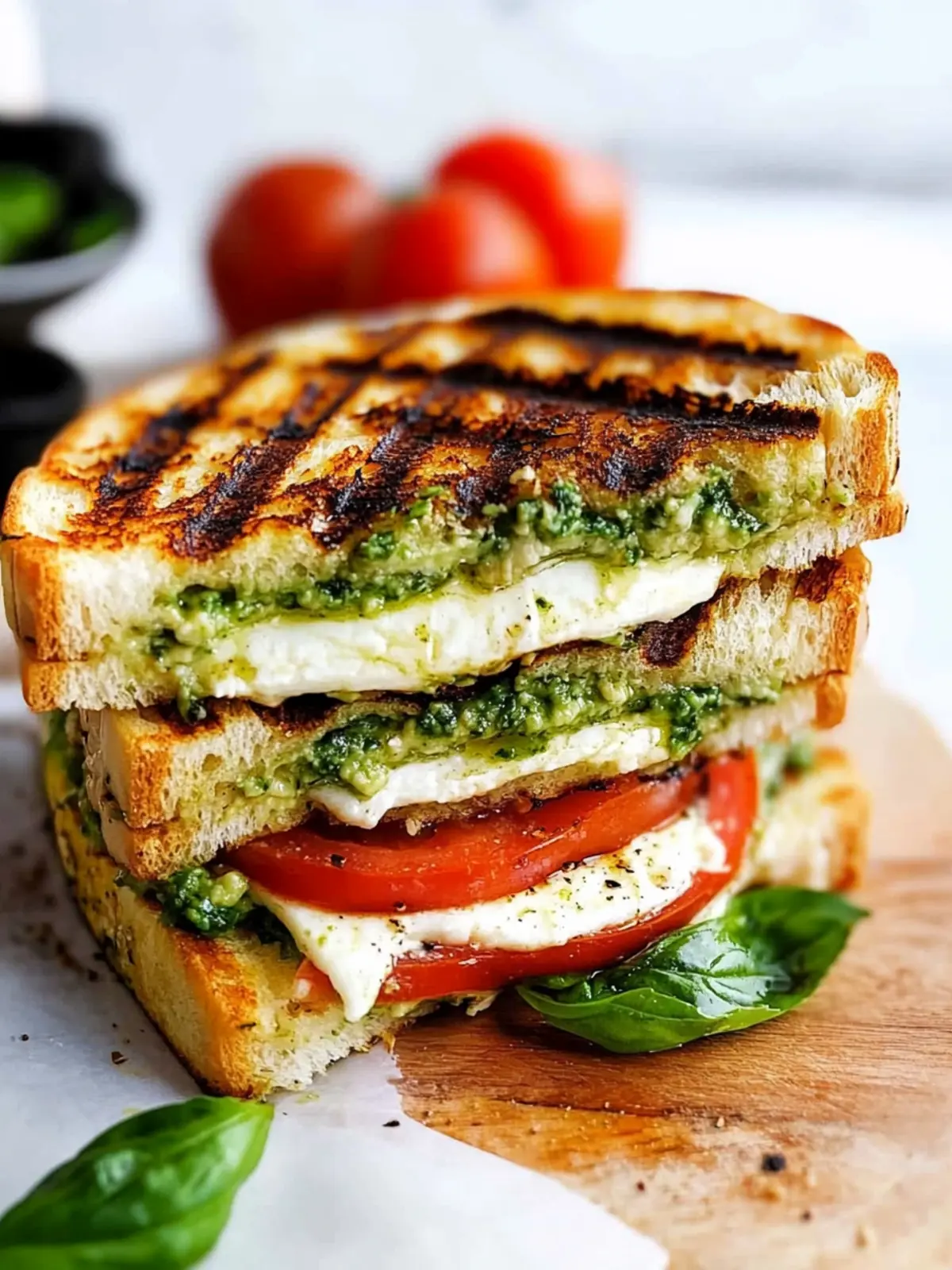 Mouthwatering Caprese Panini with Avocado Basil Pesto Bliss 4 Caprese Panini with Avocado Basil Pesto