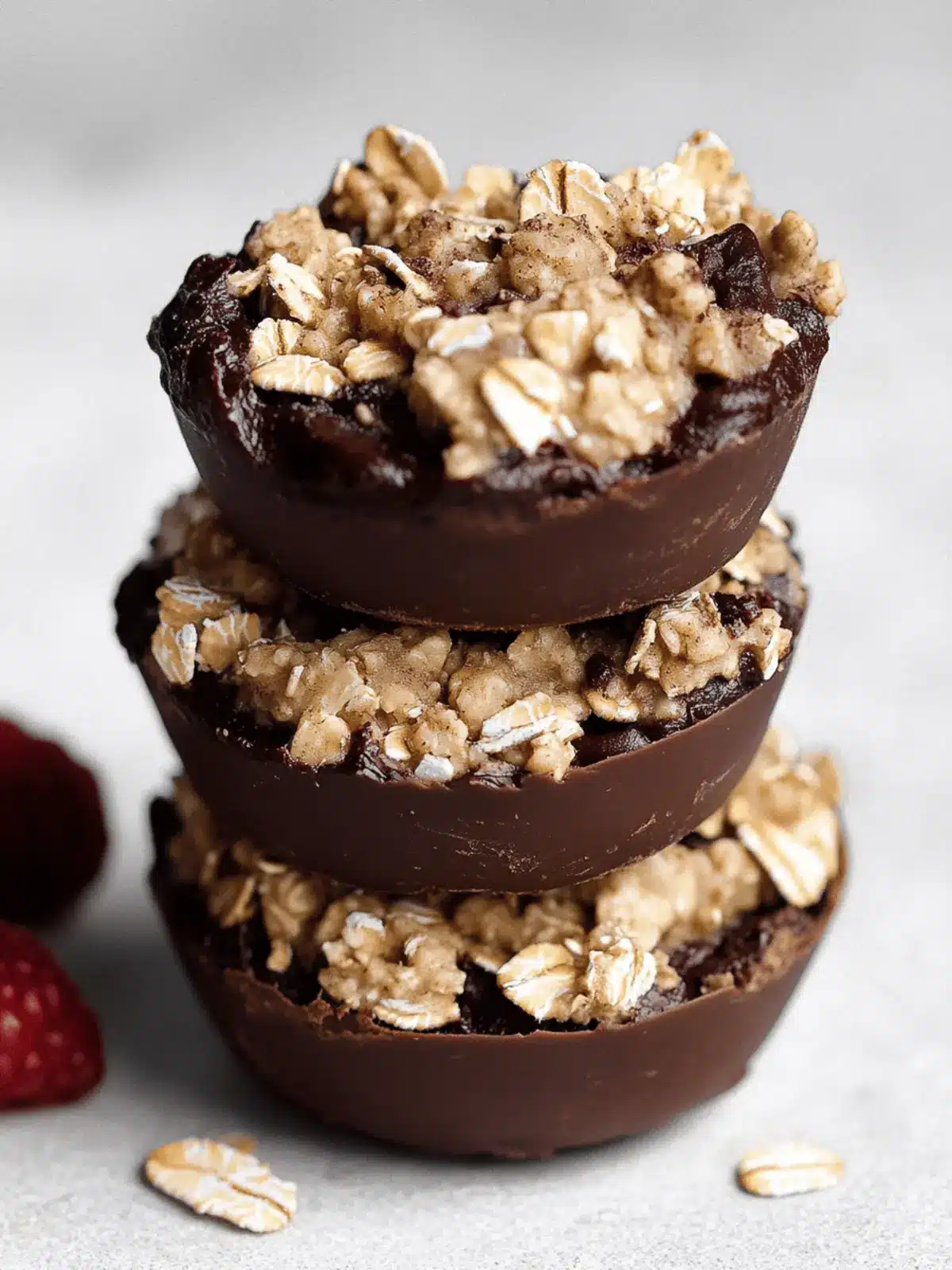 Vegan Chocolate Oat Cups for Guilt-Free Indulgence Today 3 Vegan Chocolate Oat Cups