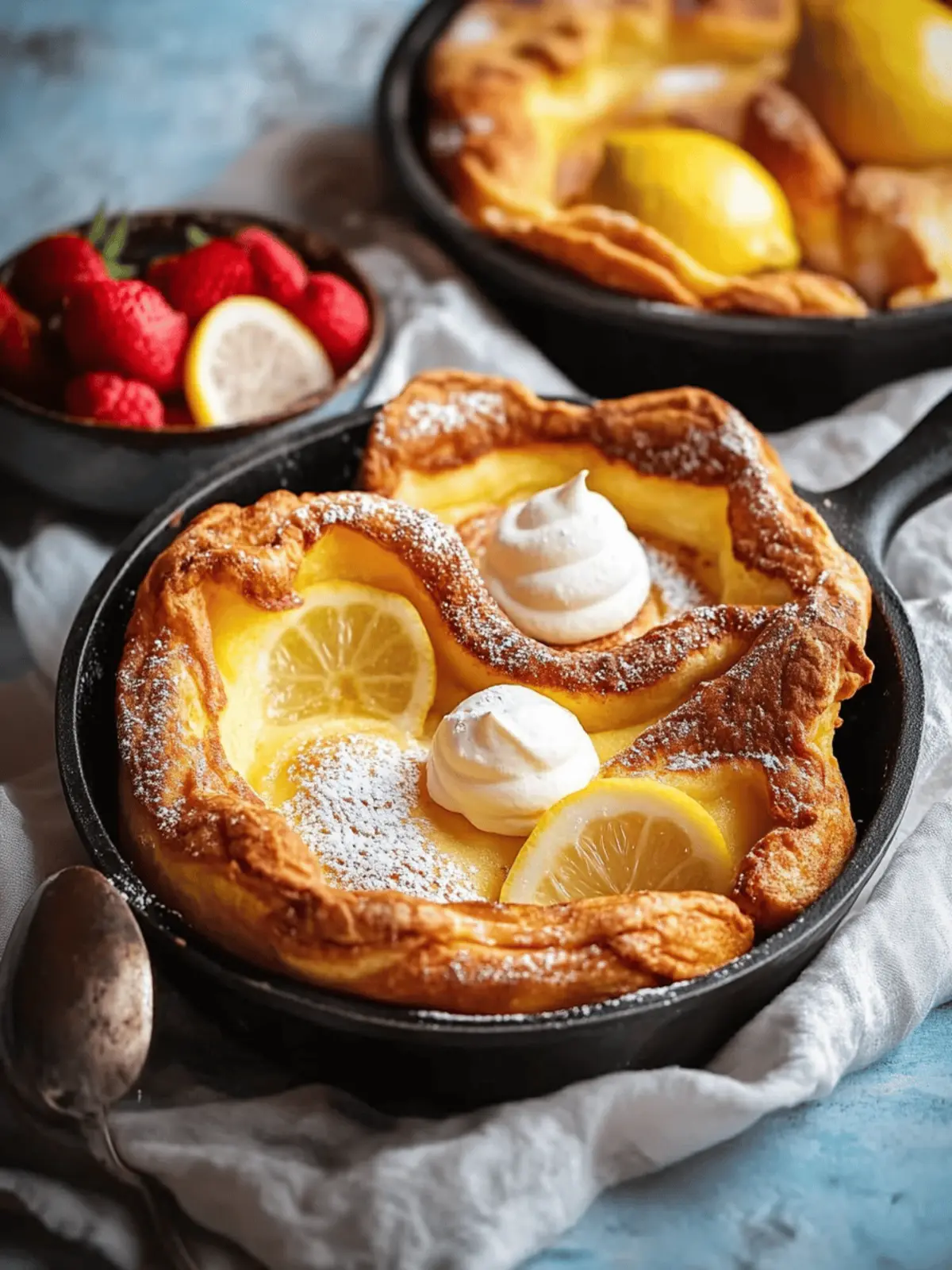 Delight in Easy Lemon and Vanilla Dutch Baby Pancake Perfection 3 Easy Lemon and Vanilla Dutch Baby Pancake