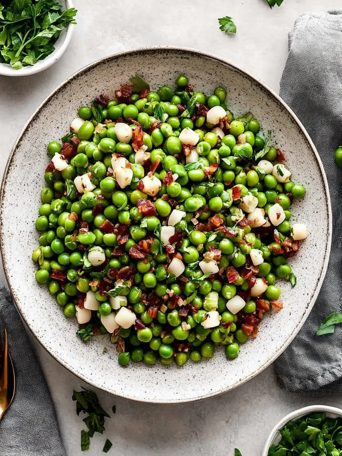 Thanksgiving Peas with Pancetta and Pears - A Flavorful Twist 3 Thanksgiving Peas