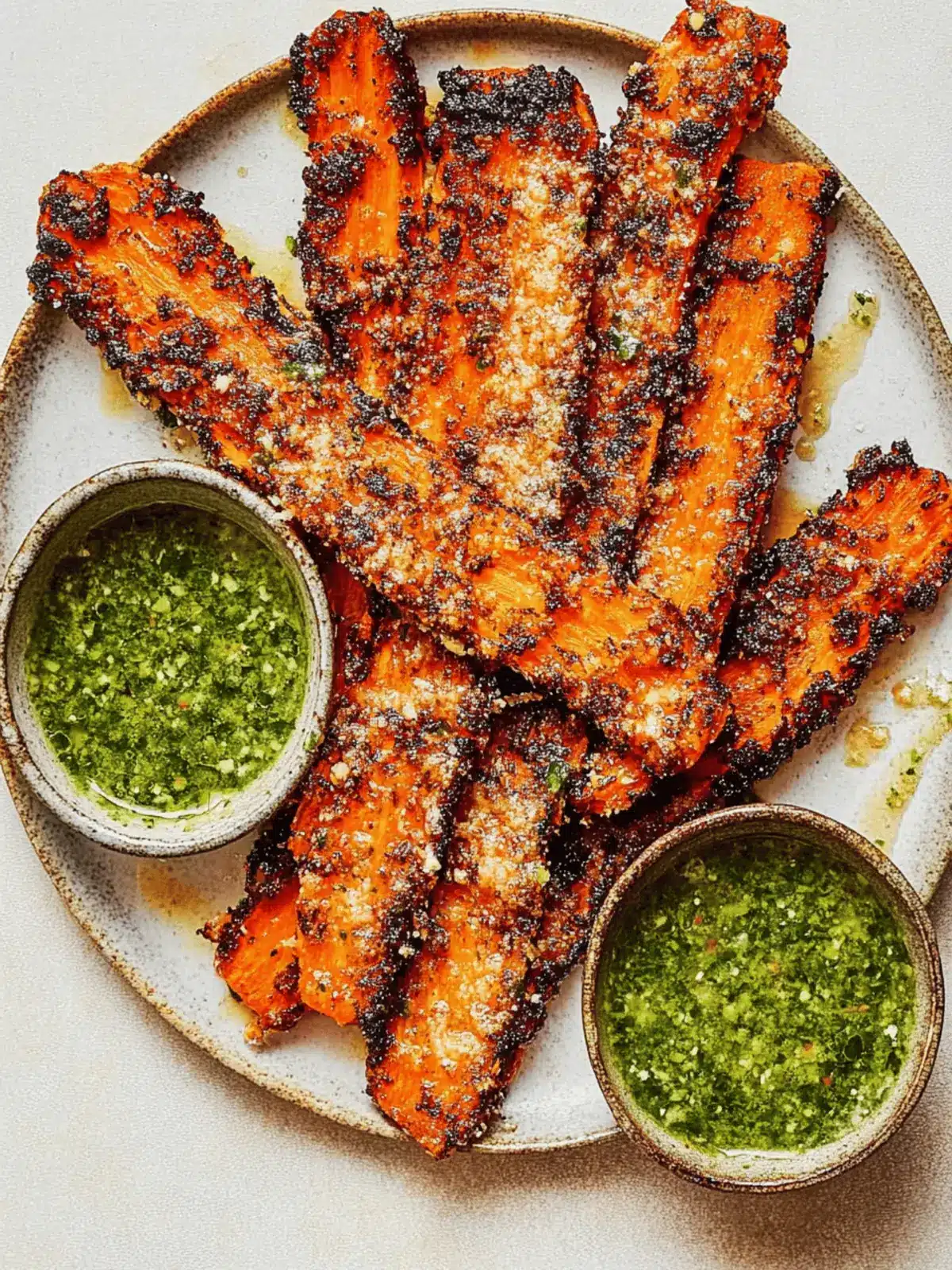 Crunchy Parmesan Carrots with Salsa Verde to Wow Your Guests 2 Crunchy Parmesan Carrots with Salsa Verde