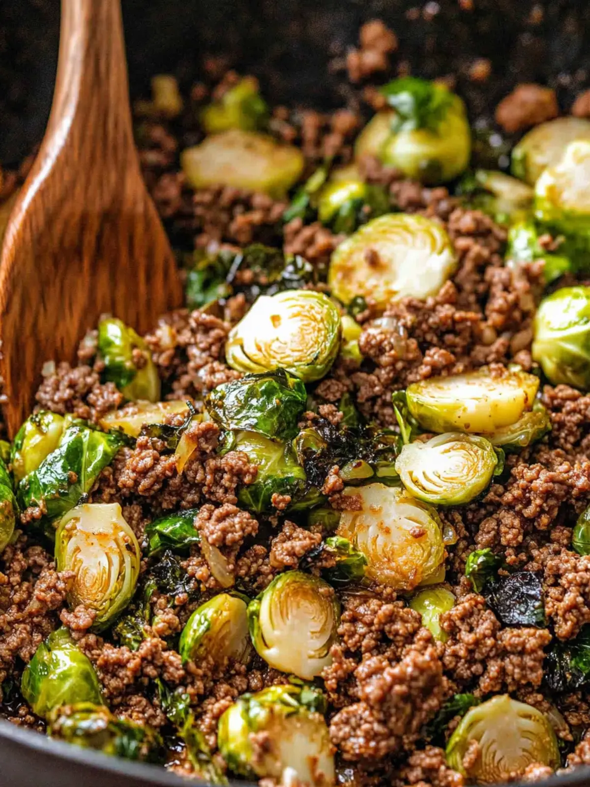 Sweet Chili Ground Beef and Brussels Sprouts for Quick Bliss 2 Ground Beef and Brussels Sprouts