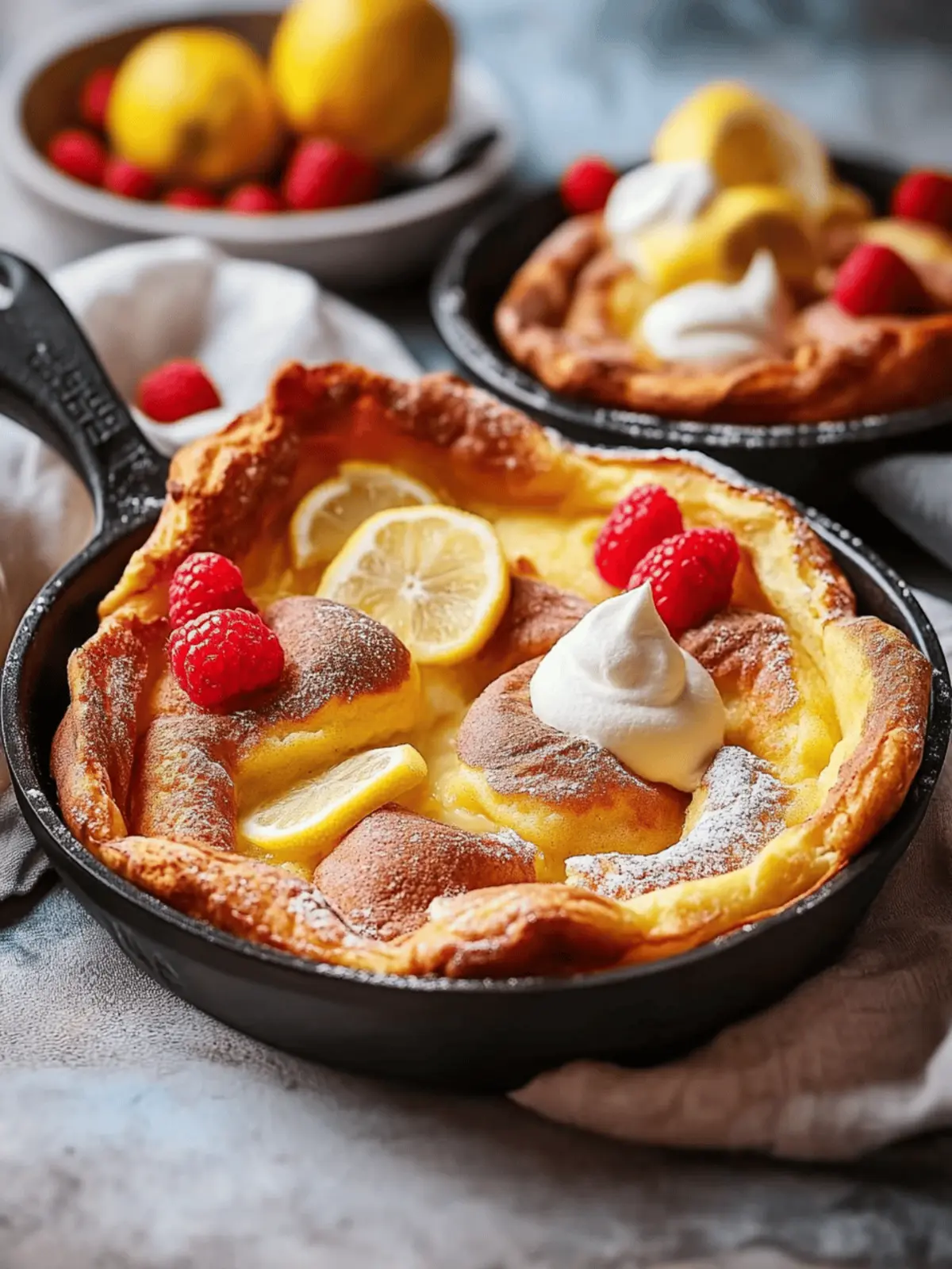 Delight in Easy Lemon and Vanilla Dutch Baby Pancake Perfection 2 Easy Lemon and Vanilla Dutch Baby Pancake