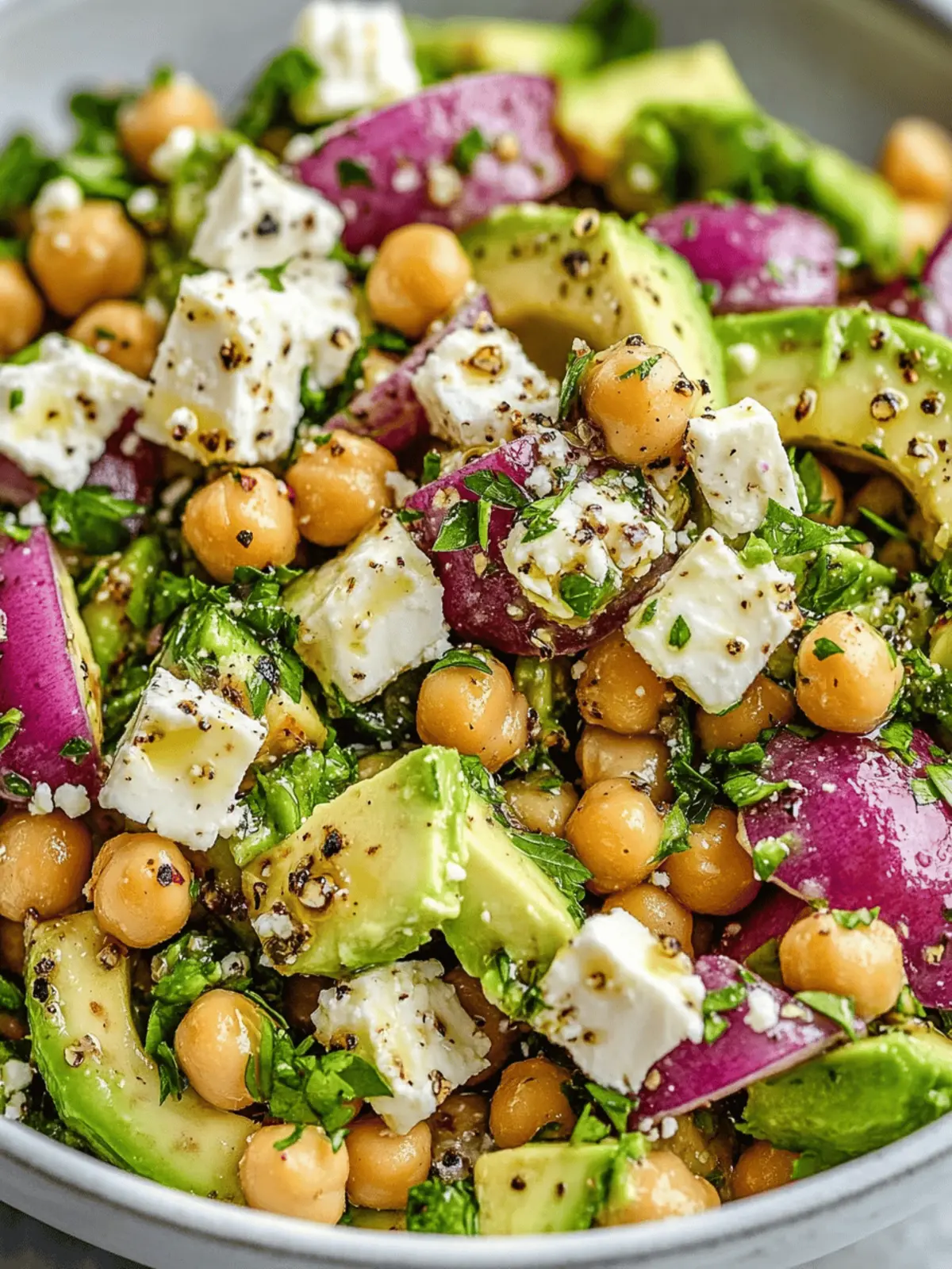 Chickpea Feta Avocado Salad: Fresh, Easy, and Flavor-Packed 4 Chickpea Feta Avocado Salad
