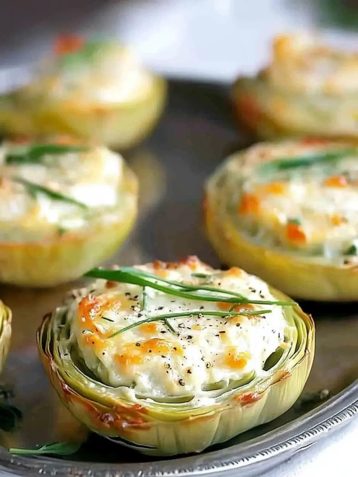 Savory Goat Cheese Stuffed Artichoke Bottoms You ll Love 3 Goat Cheese Stuffed Artichoke Bottoms