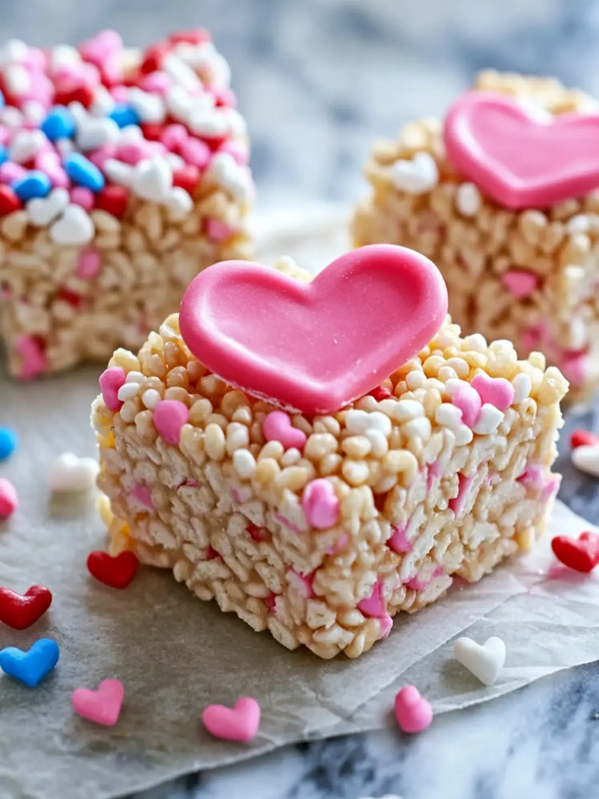 Valentine s Rice Crispy Treats with a Sweet Surprise Inside 2 Valentine s Rice Crispy Treats