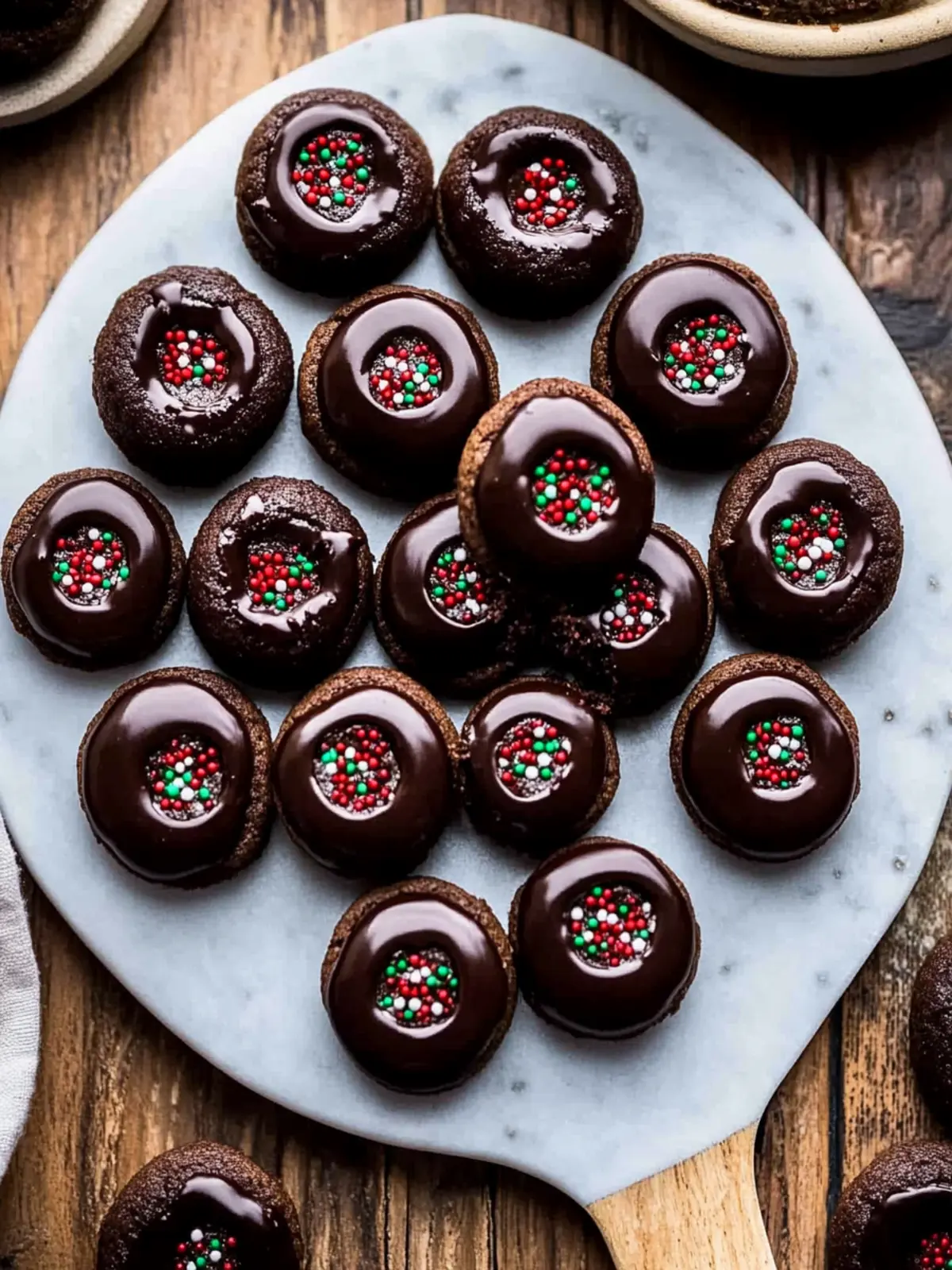 Irresistible Chocolate Thumbprint Cookies with Ganache Joy 2 Chocolate Thumbprint Cookies