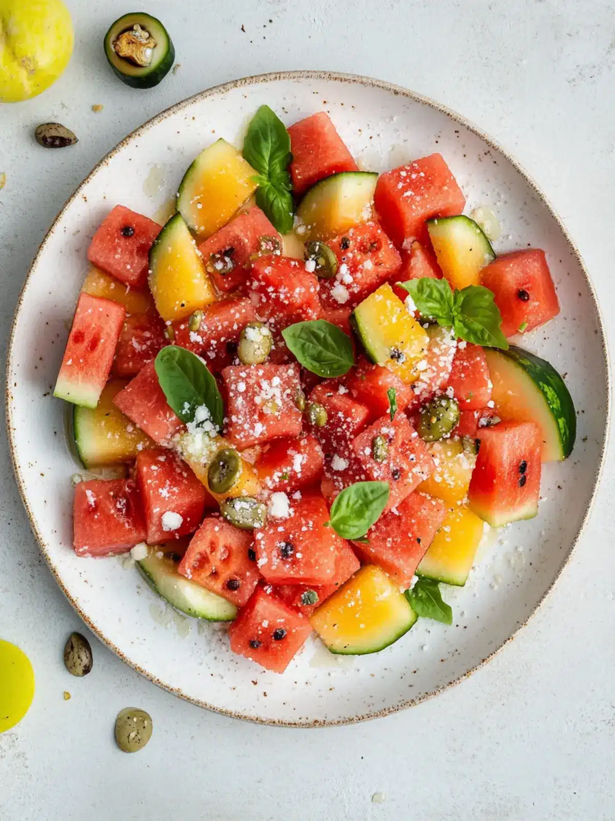 Refreshing Watermelon Salad: A Sweet, Summer Delight 4 watermelon salad