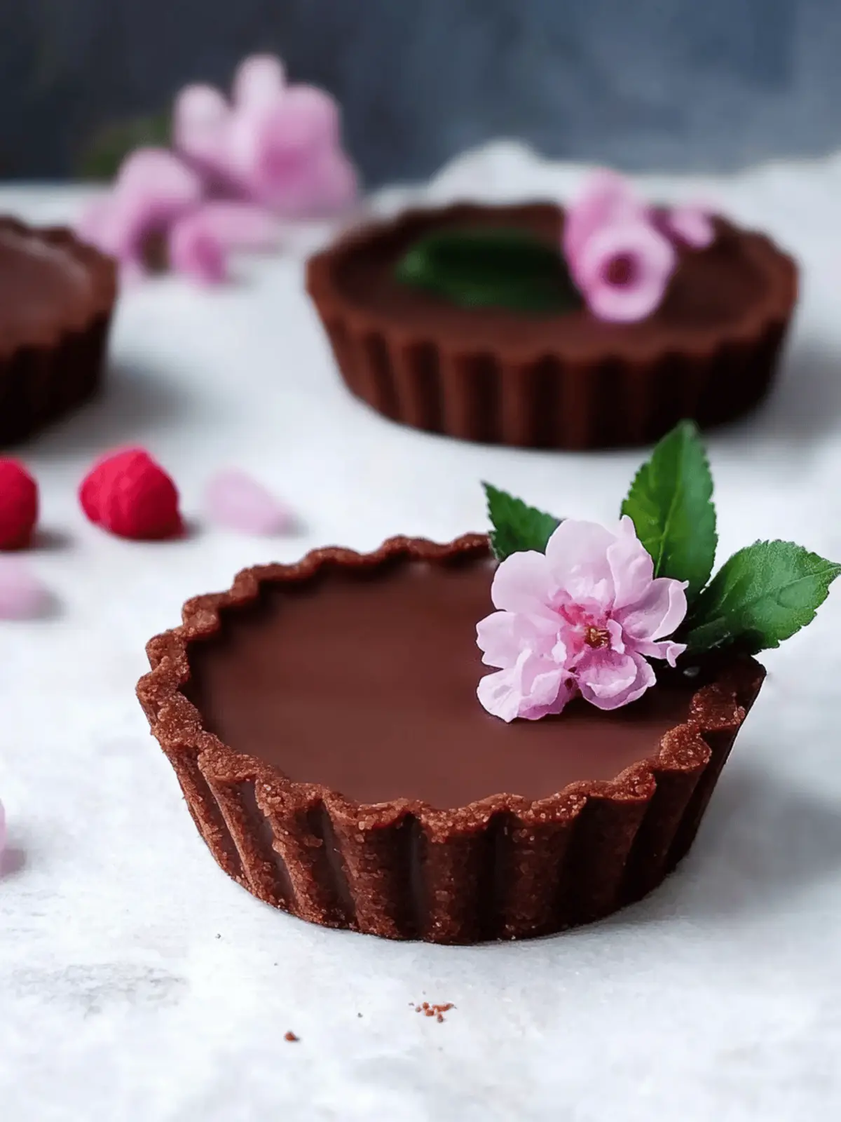 Decadent Reishi Chocolate Tarts: A Wholesome Vegan Treat 2 Reishi Chocolate Tarts