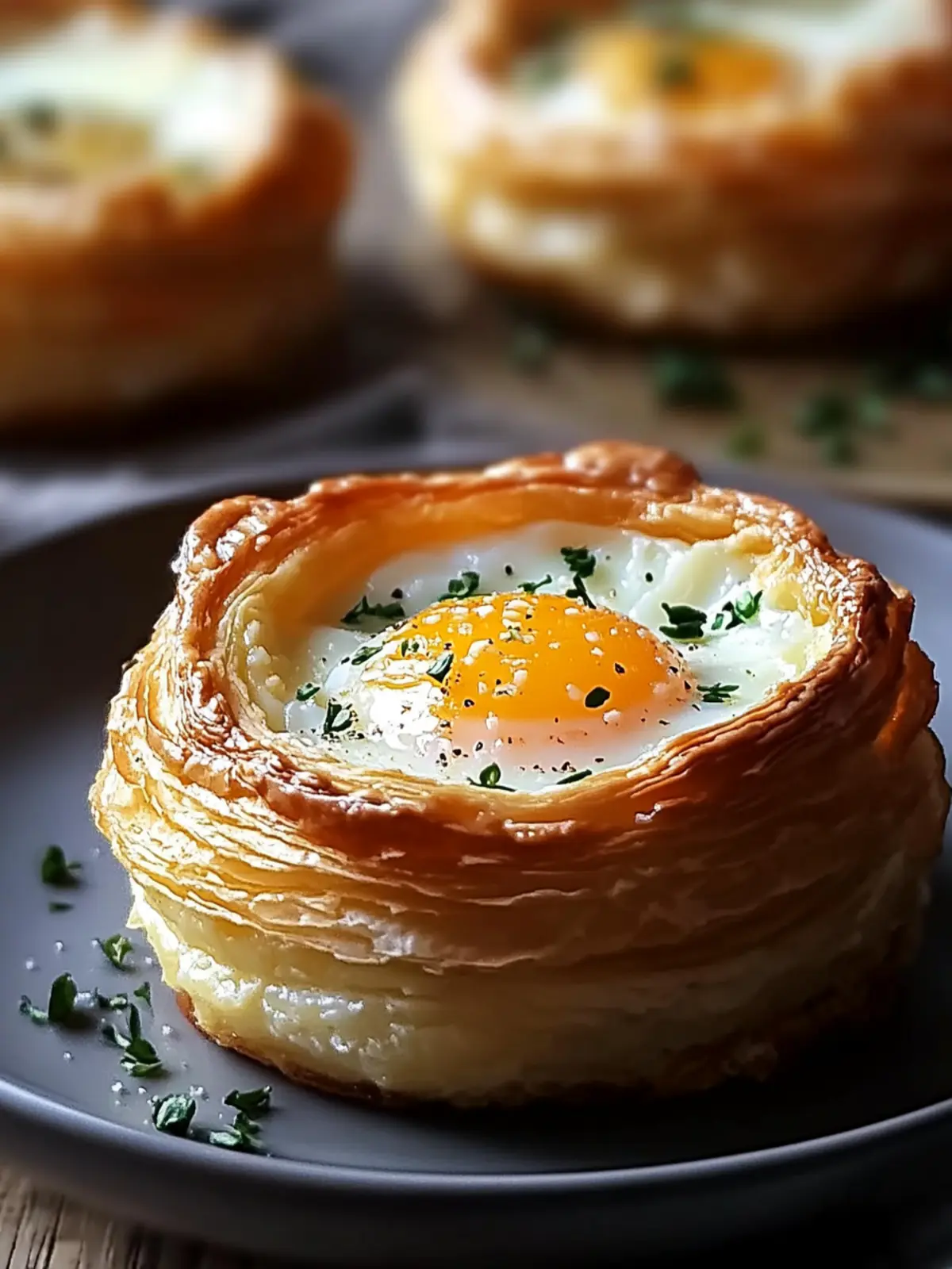 Baked Eggs Napoleon Pastry: A Flaky Twist on Brunch Bliss 3 Baked Eggs Napoleon Pastry