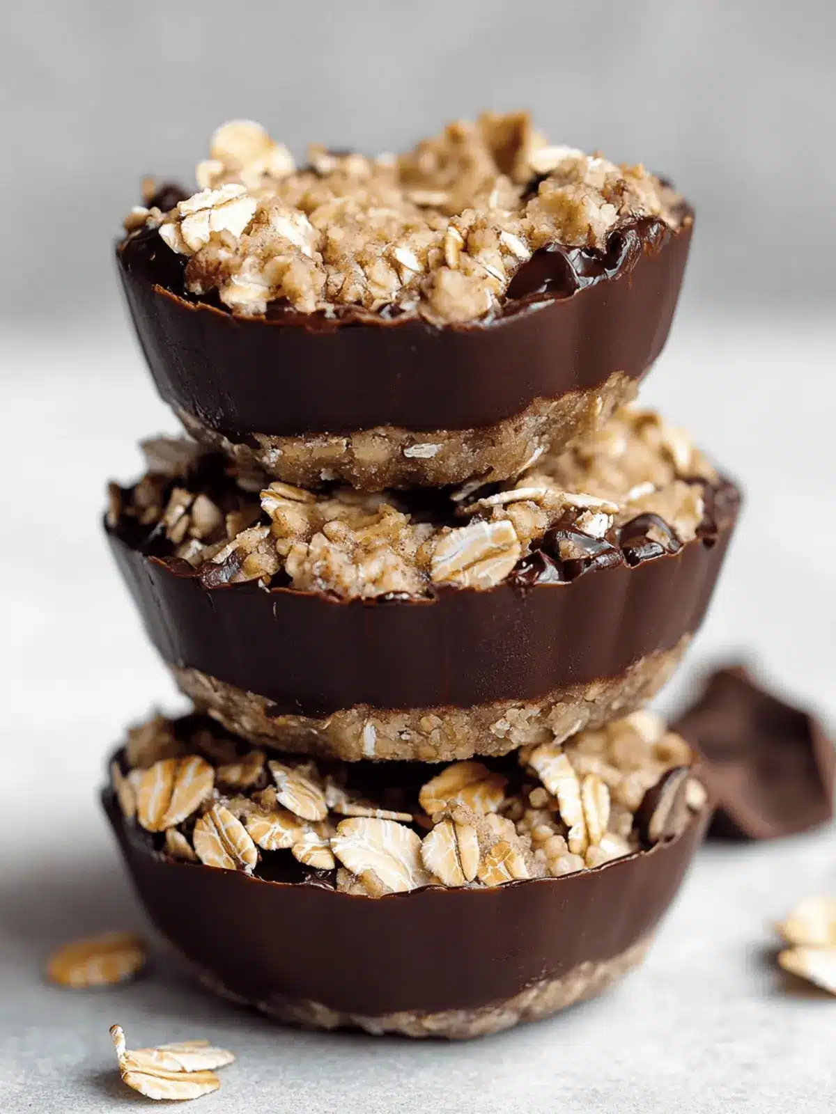 Vegan Chocolate Oat Cups for Guilt-Free Indulgence Today 2 Vegan Chocolate Oat Cups