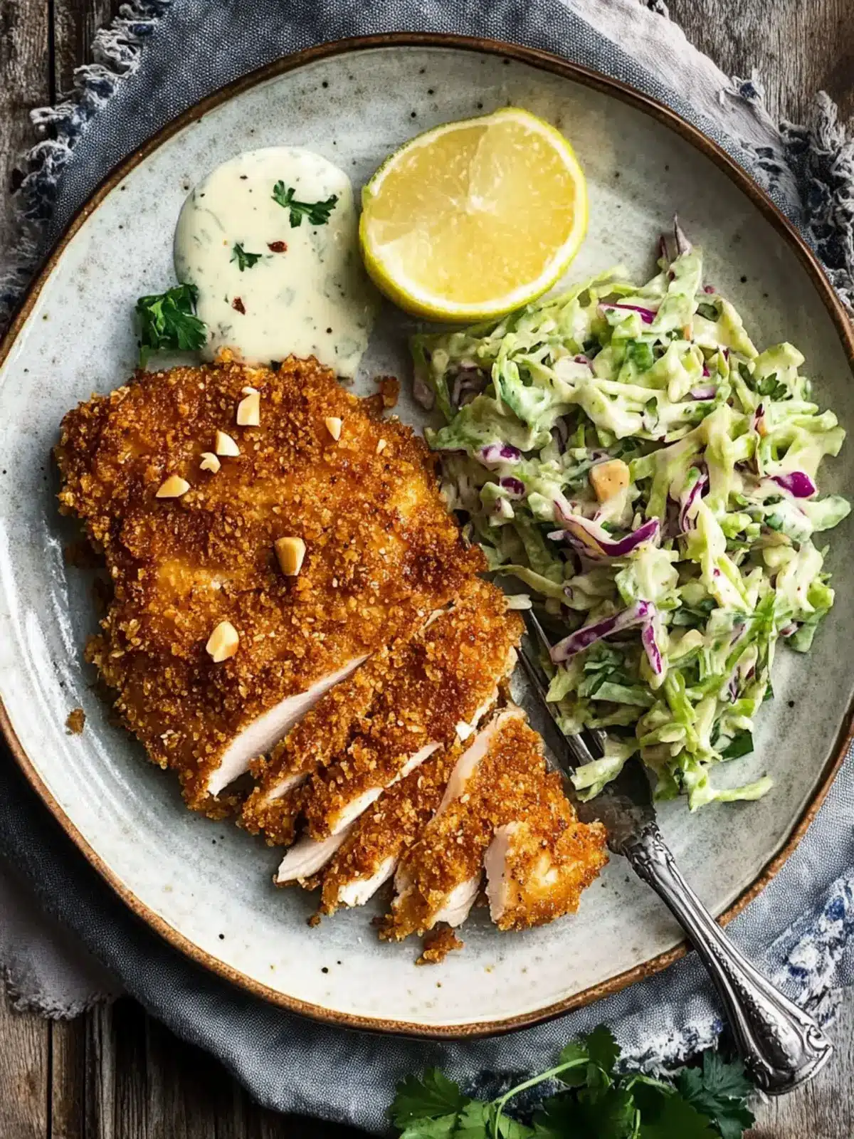 Walnut Crusted Chicken with Fennel Slaw for Cozy Nights 4 Walnut Crusted Chicken with Fennel Slaw