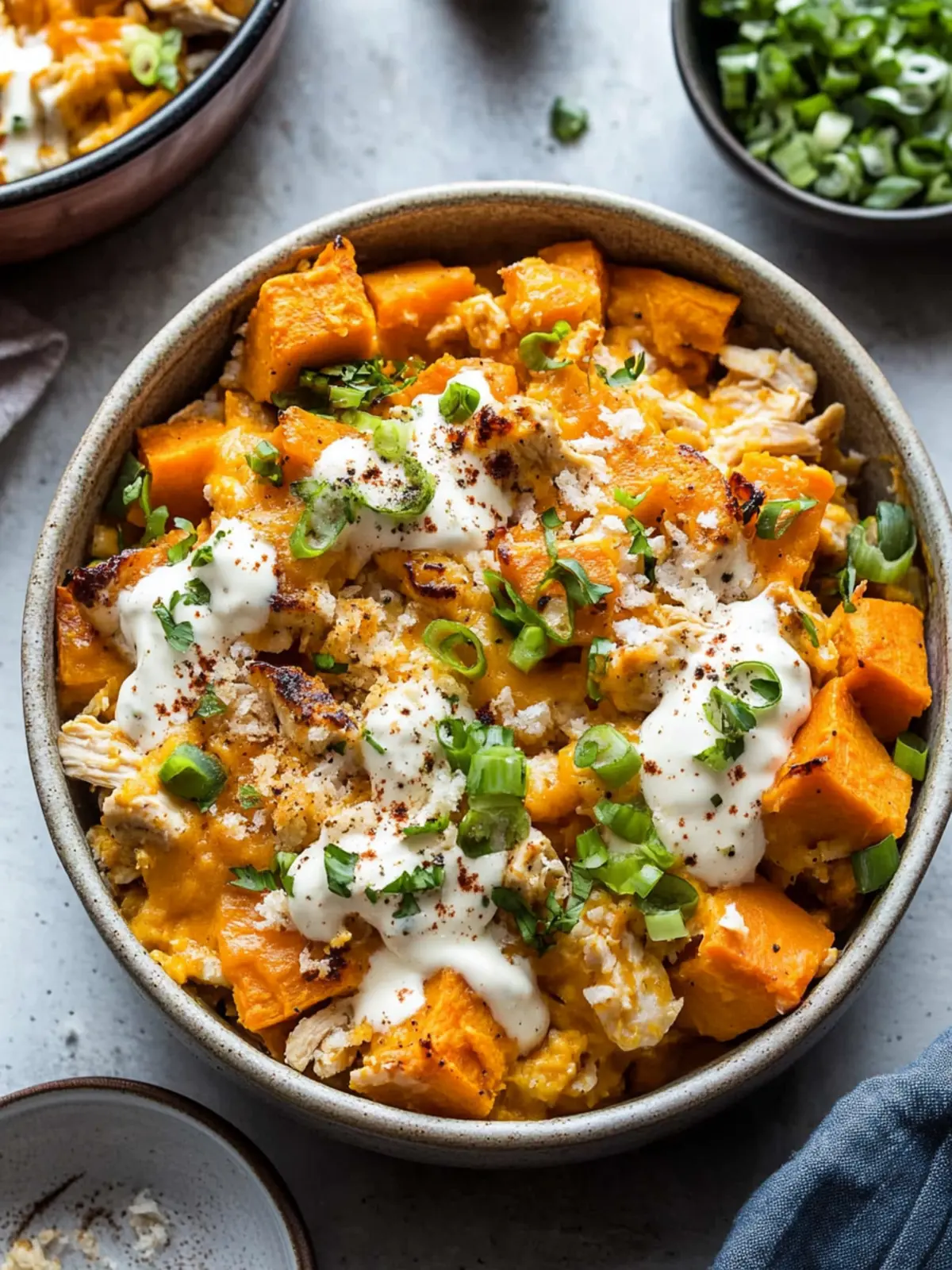 Buffalo Chicken Sweet Potato Casserole for Cozy Nights 4 Buffalo Chicken Sweet Potato Casserole
