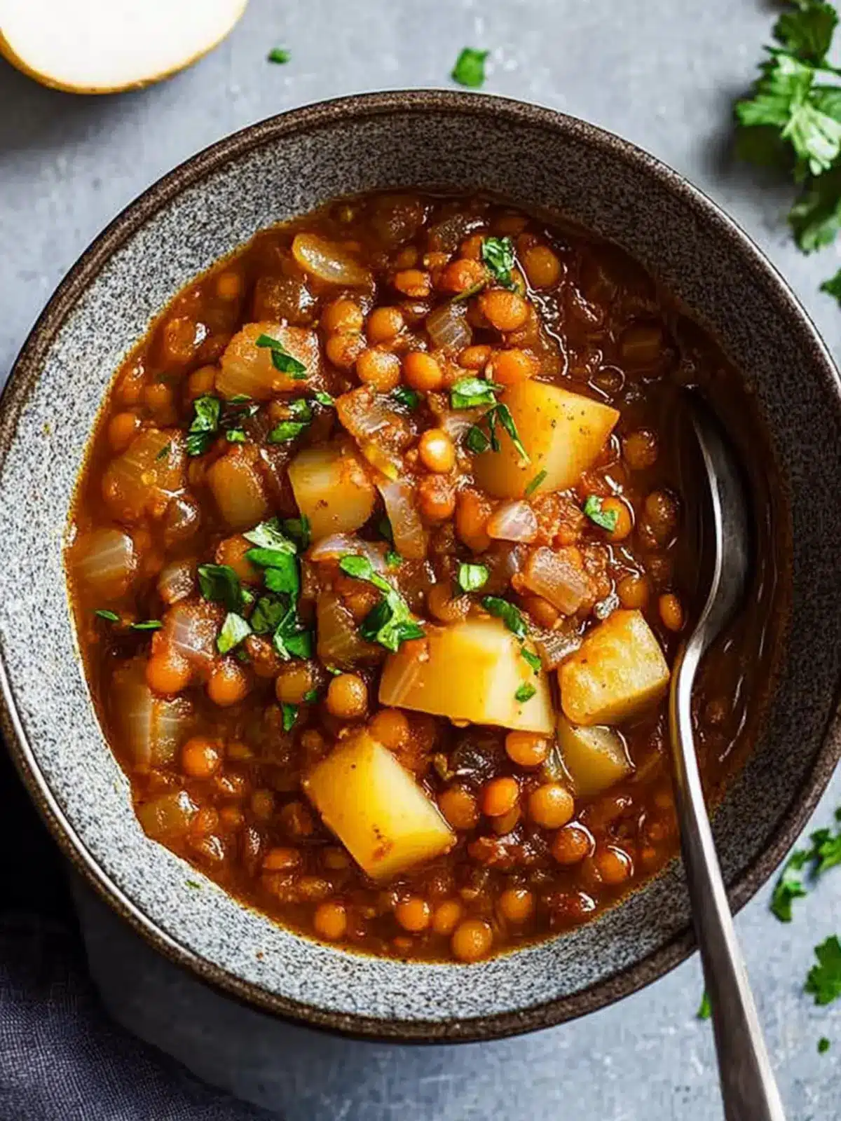 Cozy Smoky Lentil Stew with Leeks and Potatoes Magic 3 Smoky Lentil Stew With Leeks and Potatoes