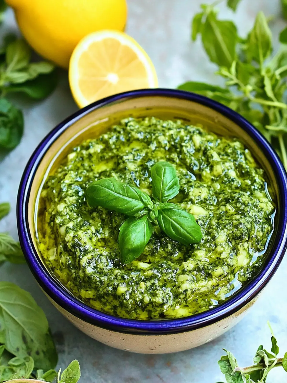 Zesty Lemon Oregano Pesto: Fresh Flavors in 10 Minutes 4 Lemon Oregano Pesto