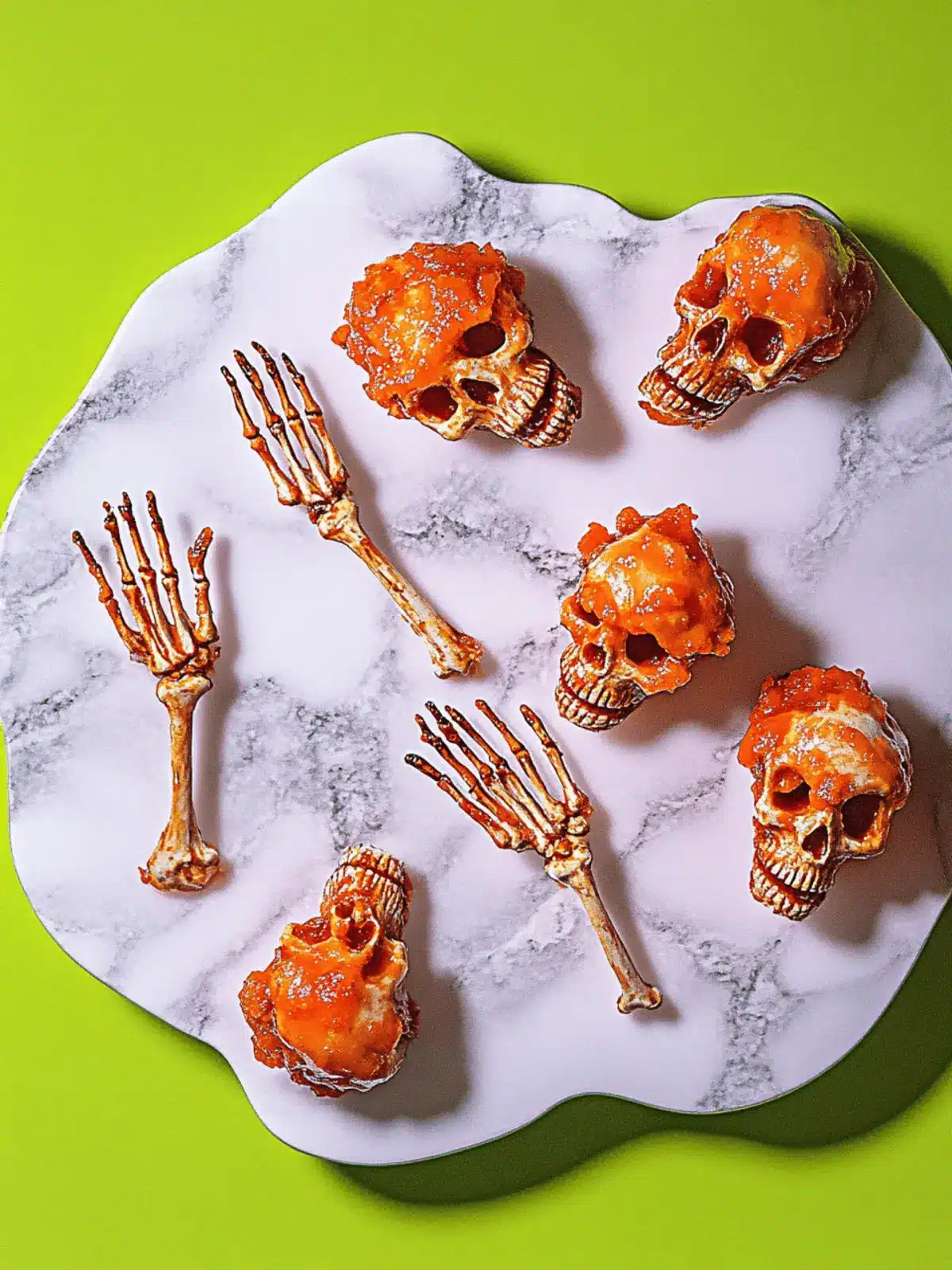 Crispy Skeleton Snacks: Spooky Chicken Wings for Halloween Fun 2 Skeleton Snacks