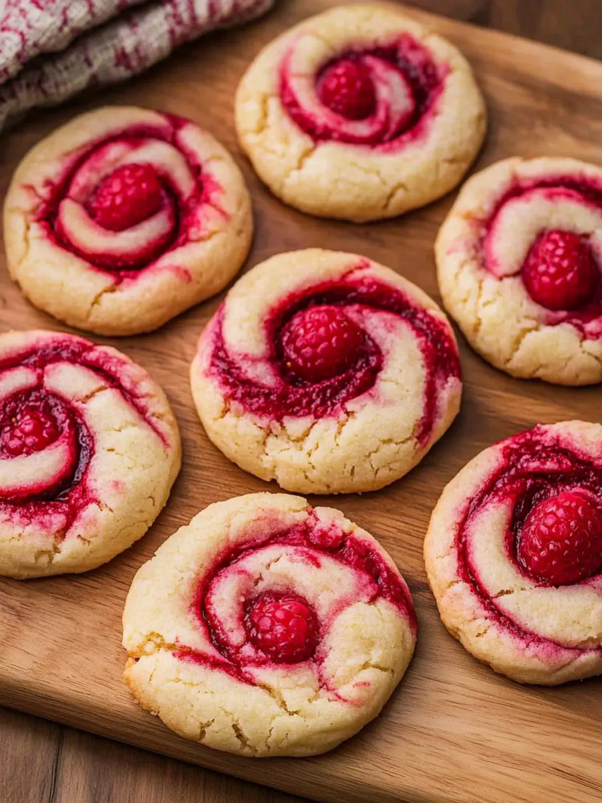 Raspberry Swirl Cookies with Buttery Shortbread Bliss 4 Raspberry Swirl Cookies with Butter Shortbread