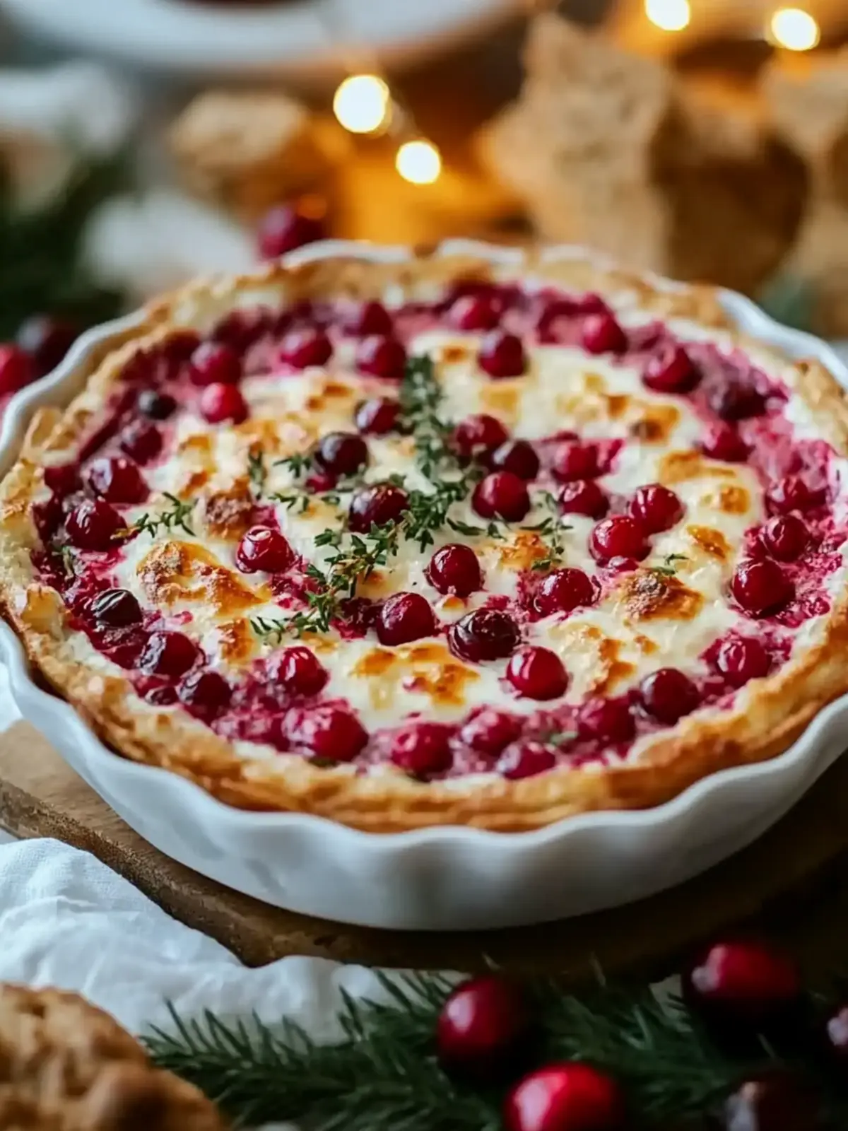 Creamy Baked Cranberry Cream Cheese Dip for Holiday Cheer 4 Baked Cranberry Cream Cheese Dip