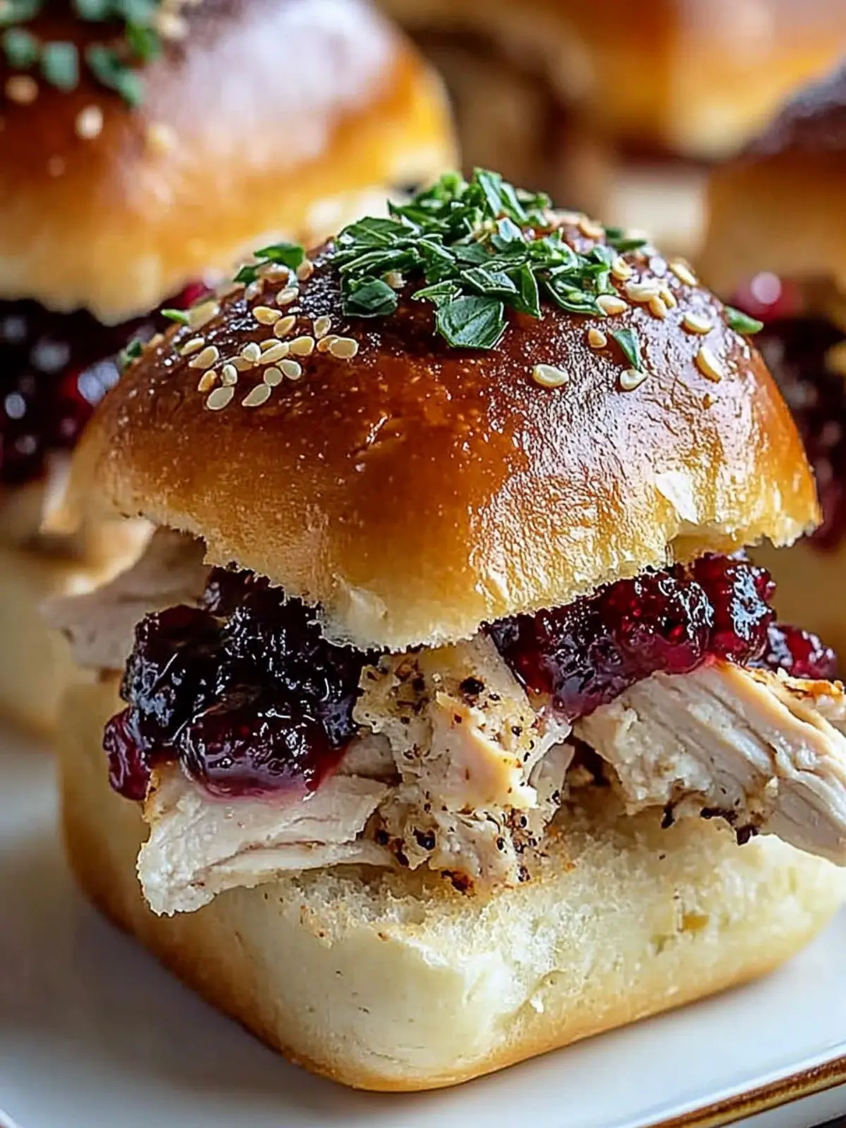 Savory Turkey Cranberry Sliders for Your Next Game Day Feast 2 Turkey Cranberry Sliders