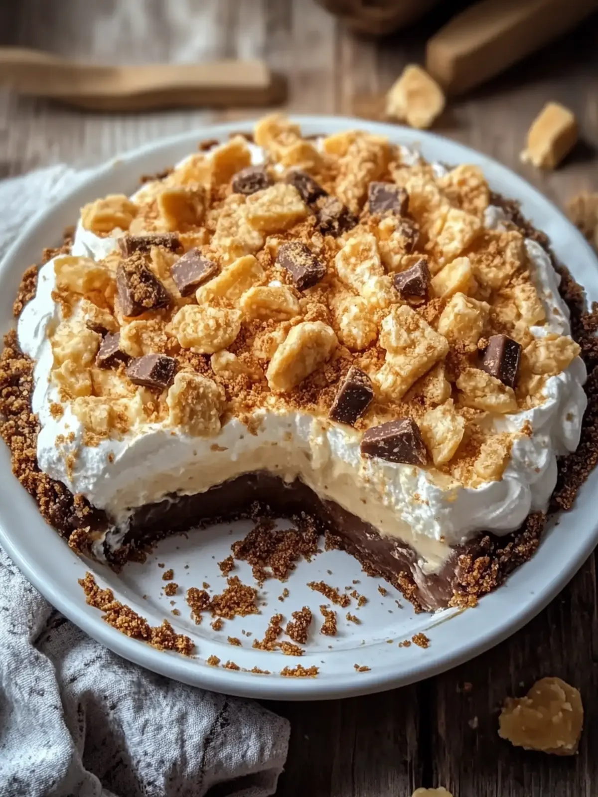 Irresistible Butterfinger Pie: No-Bake Bliss Awaits 4 Butterfinger Pie
