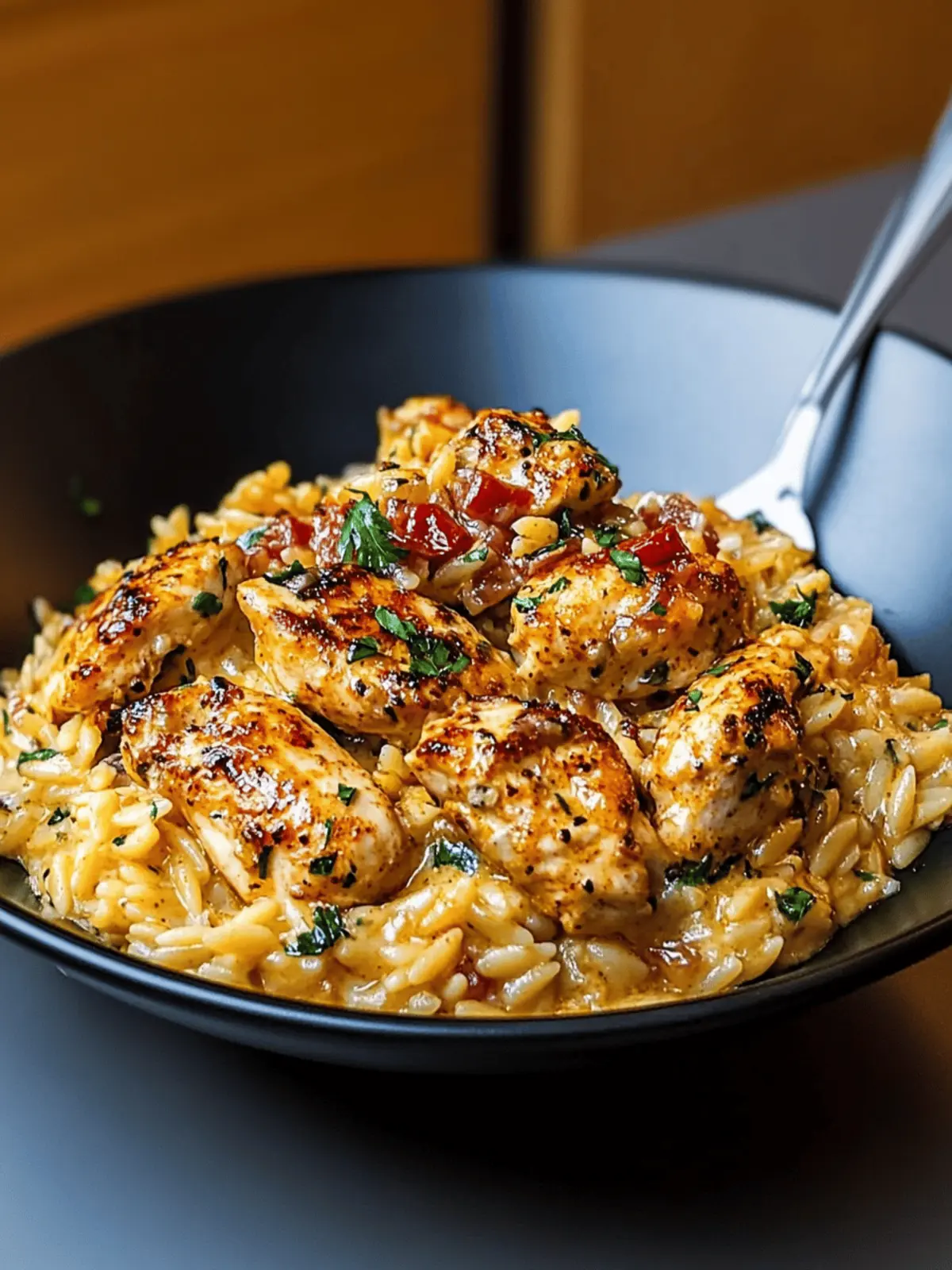 One-Pot Cajun Chicken Alfredo Orzo: Quick Comfort for Dinner 4 One-Pot Cajun Chicken Alfredo Orzo