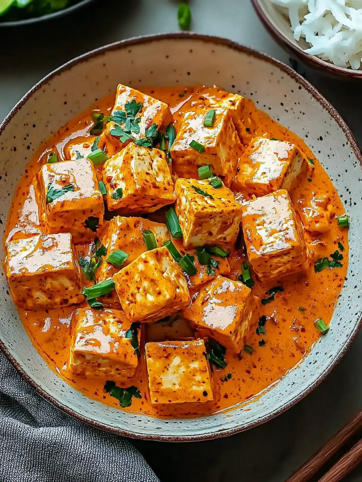 Delicious Spicy Tofu with Creamy Coconut Sauce in 35 Minutes 2 Delicious Spicy Tofu with Creamy Coconut Sauce