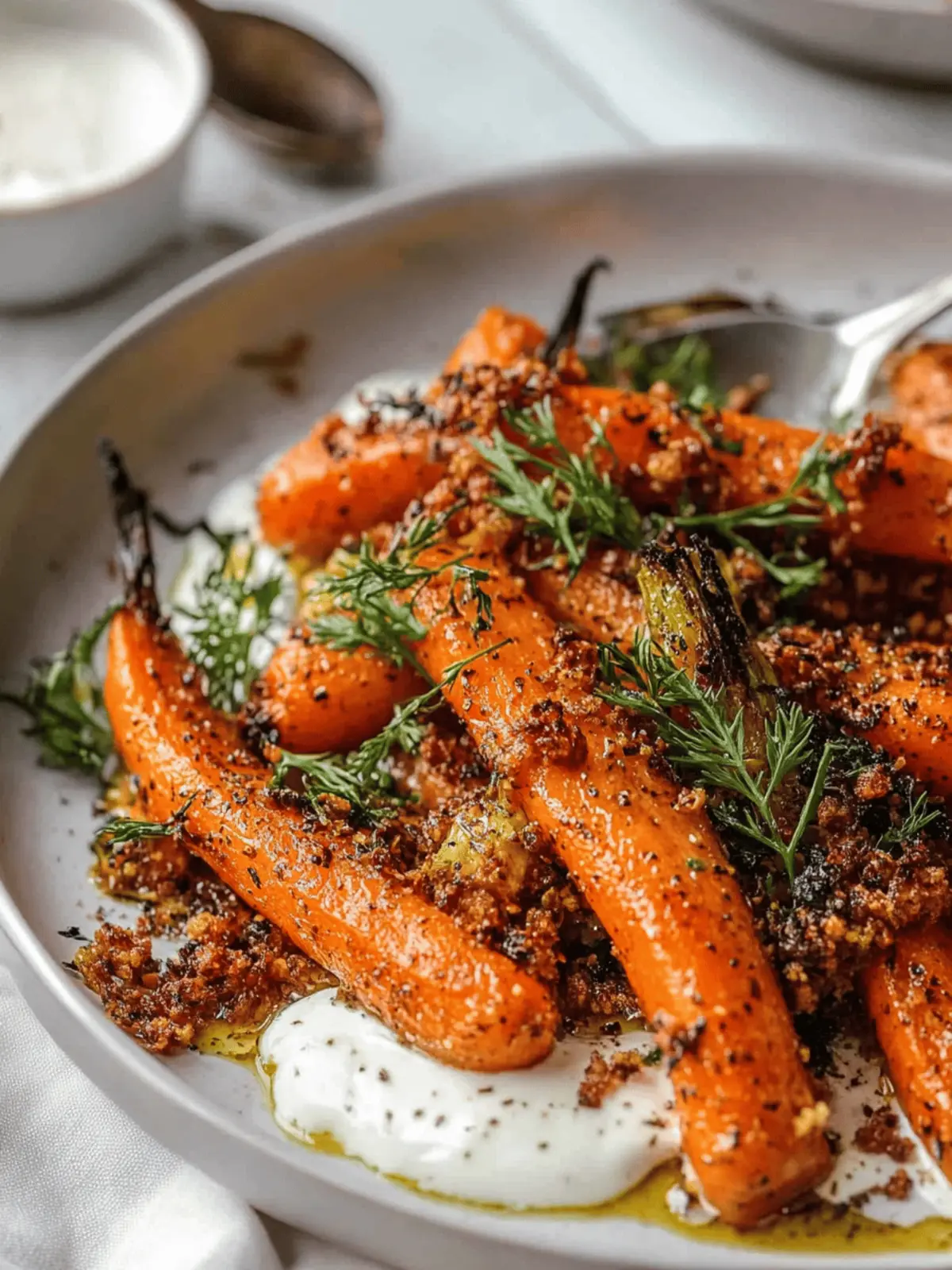 Sticky Roasted Carrots with Tahini Yoghurt A Sweet Revelation 2 Sticky Roasted Carrots with Tahini Yoghurt