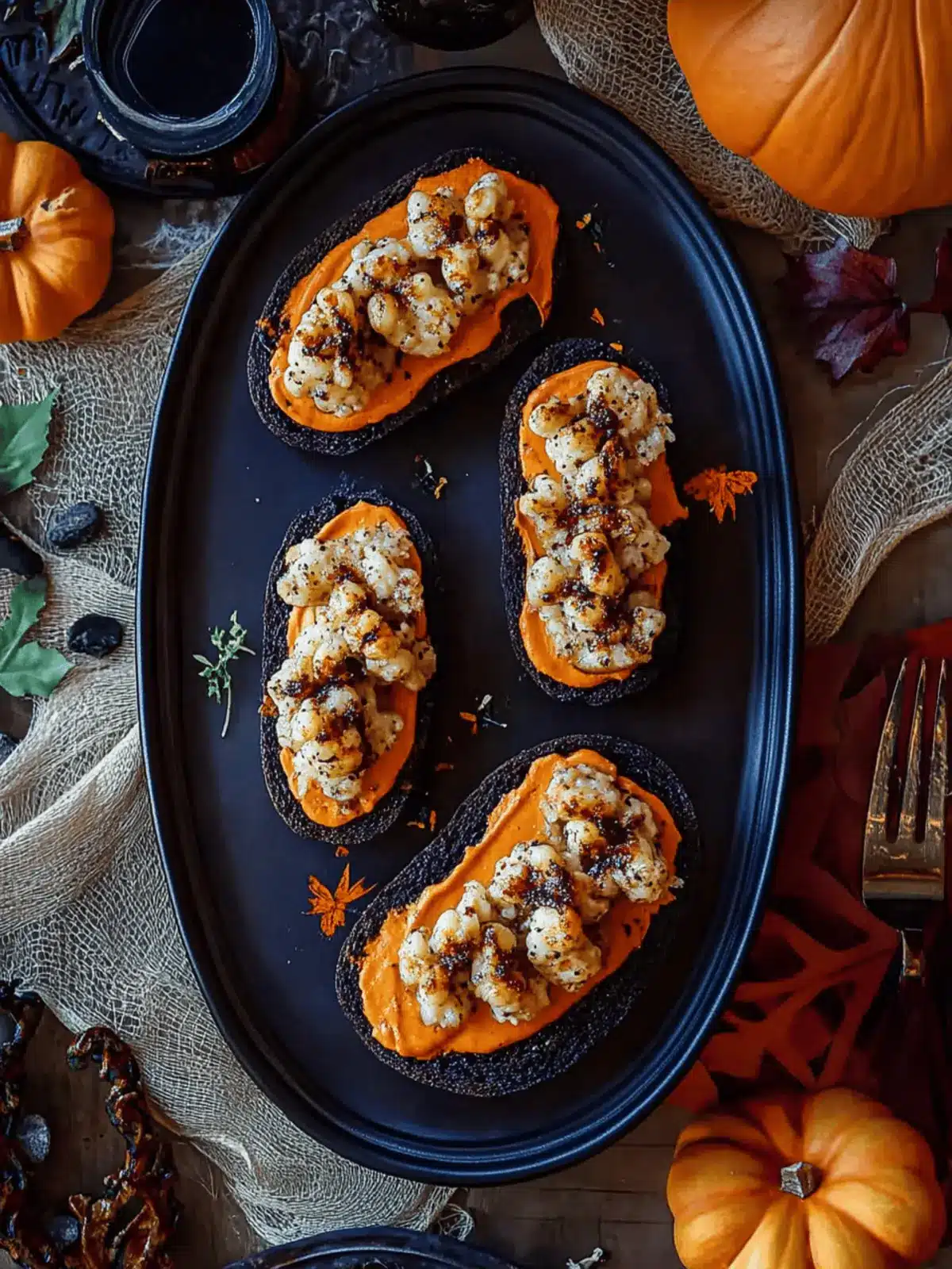Halloween Crostini: Spooky Smoky Delights for Festive Fun 2 Halloween Crostini