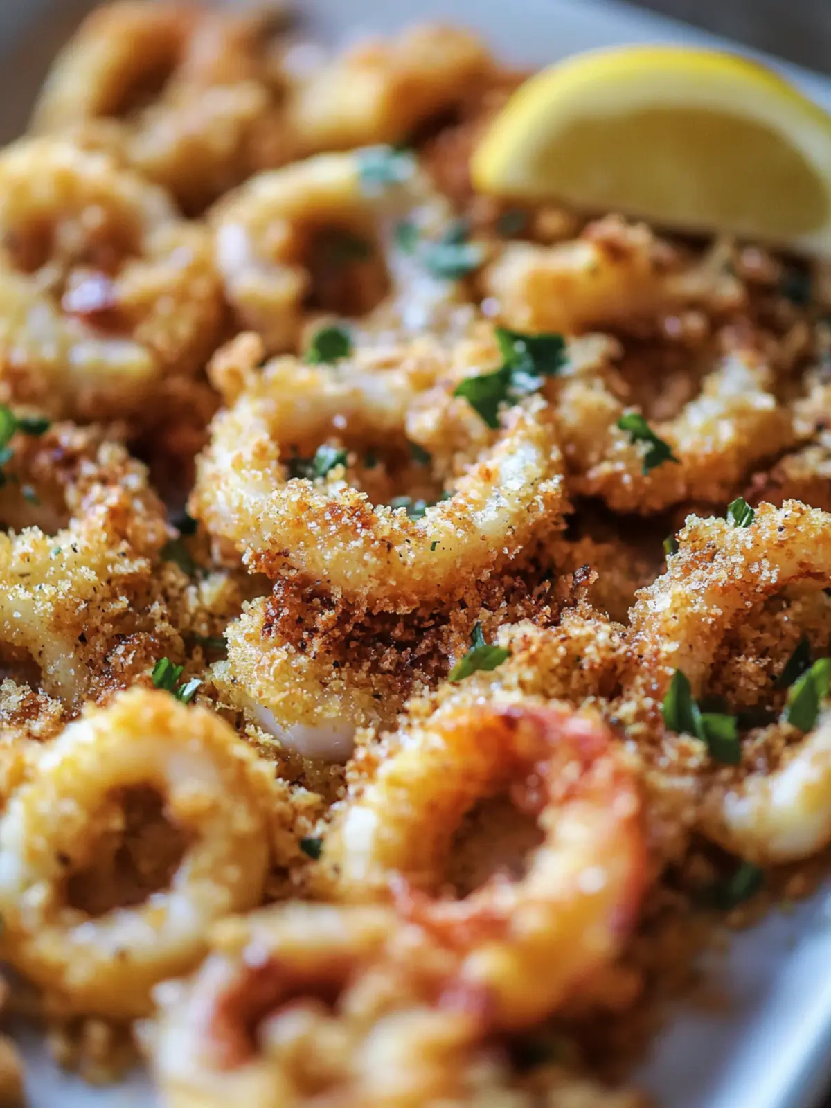 Crispy Baked Calamari with Homemade Breadcrumbs Bliss 3 Crispy Baked Calamari with Homemade Breadcrumbs