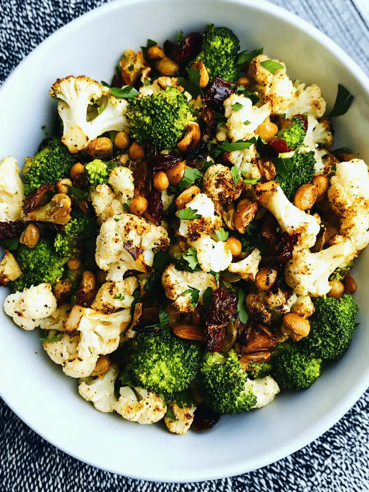Delicious Za atar Roasted Cauliflower and Broccoli Salad Recipe 3 Za atar Roasted Cauliflower and Broccoli Salad