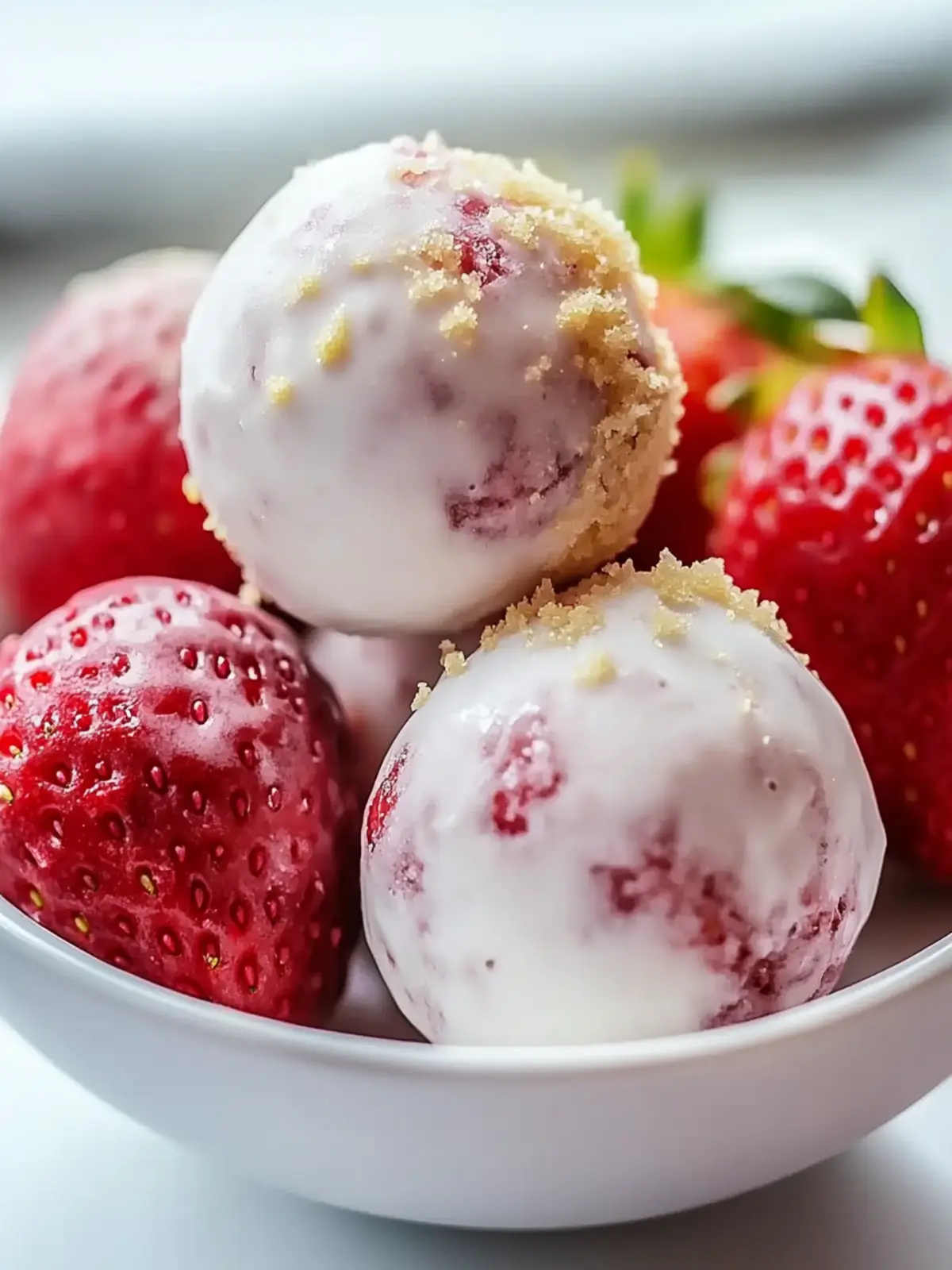 Strawberry Cheesecake Protein Balls for Guilt-Free Snacking 3 Strawberry Cheesecake Protein Balls