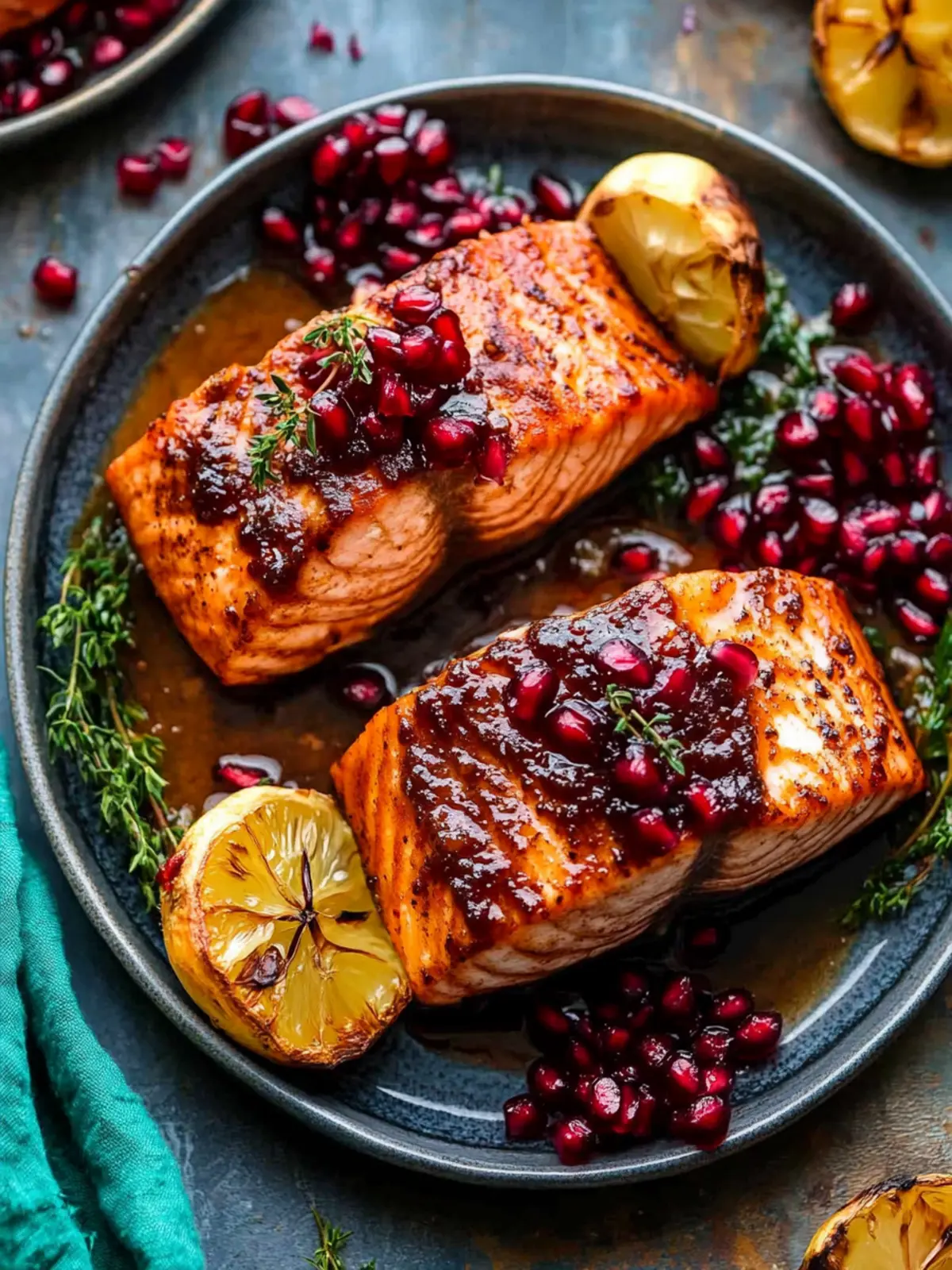 Sticky Pomegranate Salmon: A Sweet and Savory Delight 3 Sticky Pomegranate Salmon