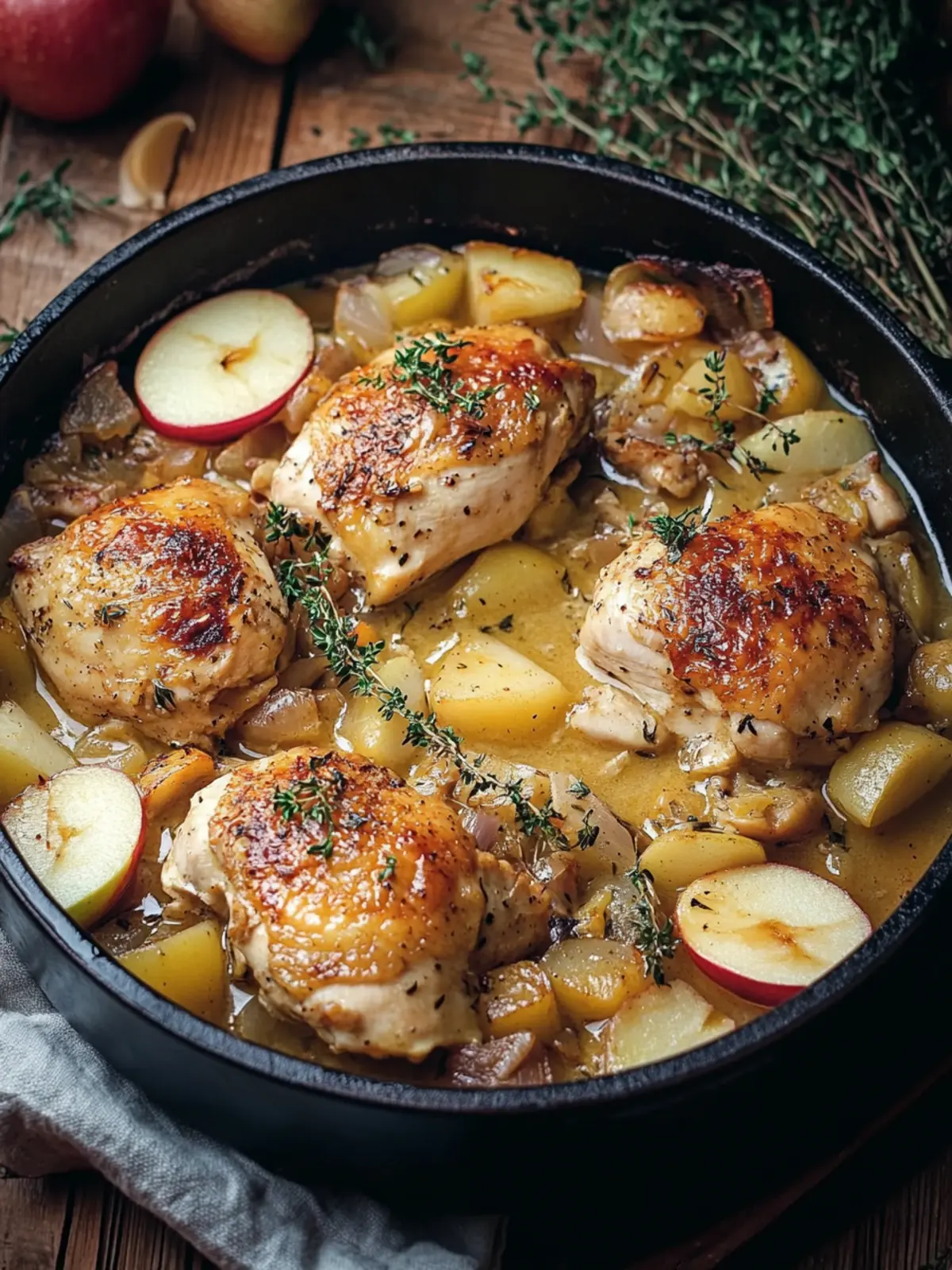 Savory Chicken Normandy: Comfort in Every Creamy Bite 3 Chicken Normandy or French Apple Cider Chicken