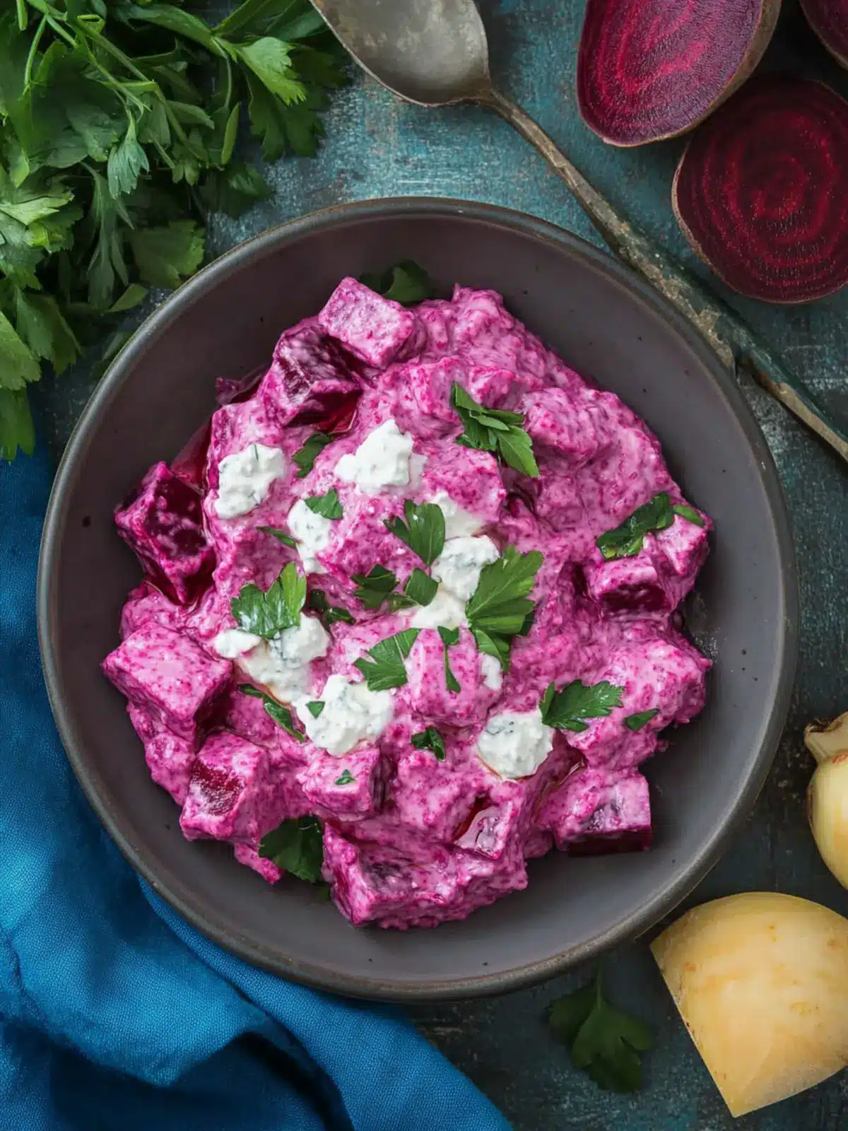 Delicious Beetroot Salad Dip With Greek Yogurt (Patzarosalata) 4 Beetroot Salad Dip With Greek Yogurt (Patzarosalata)
