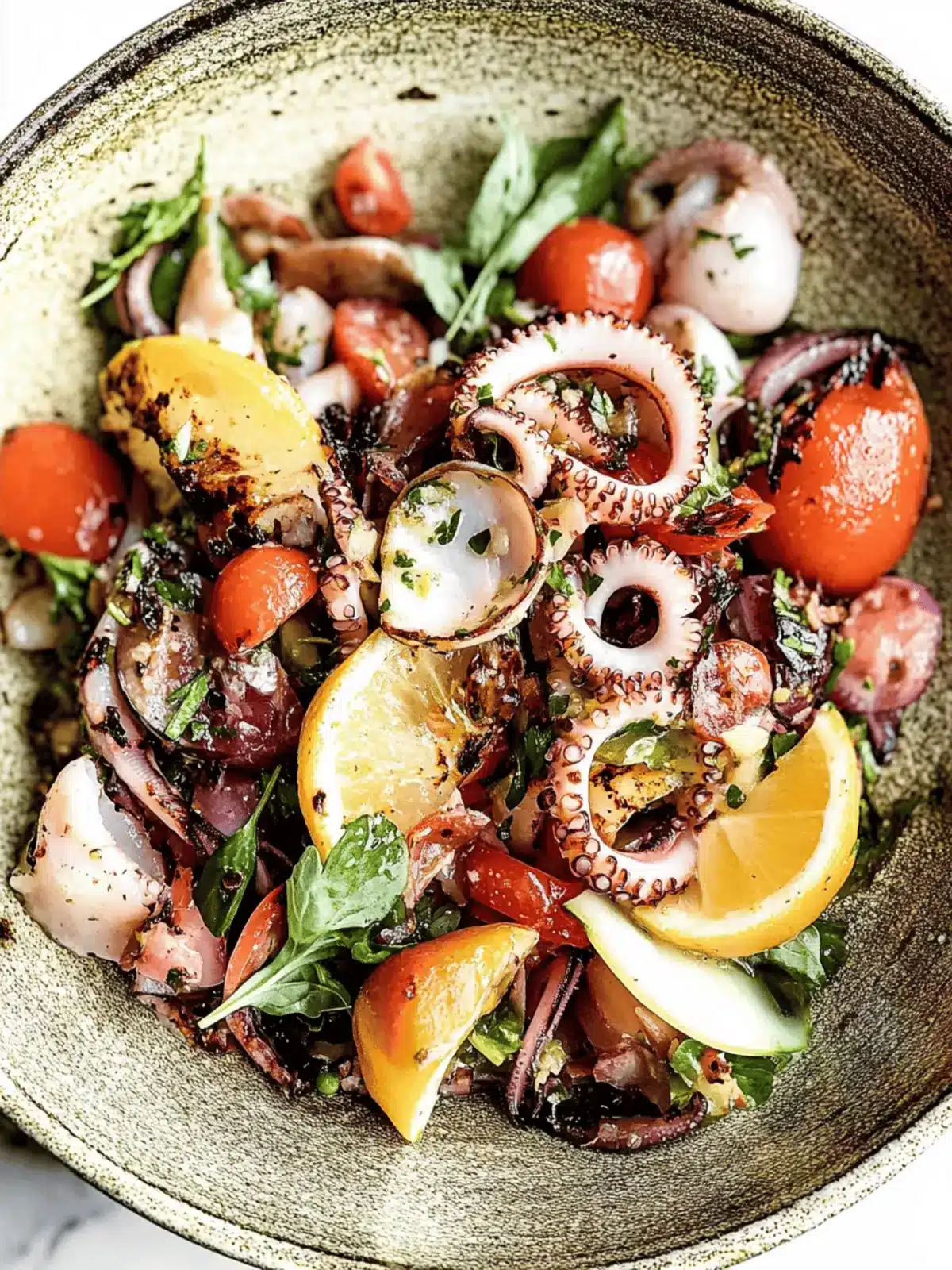 Brighten Up Your Plate with Grilled Squid Salad Delight 2 Grilled Squid Salad