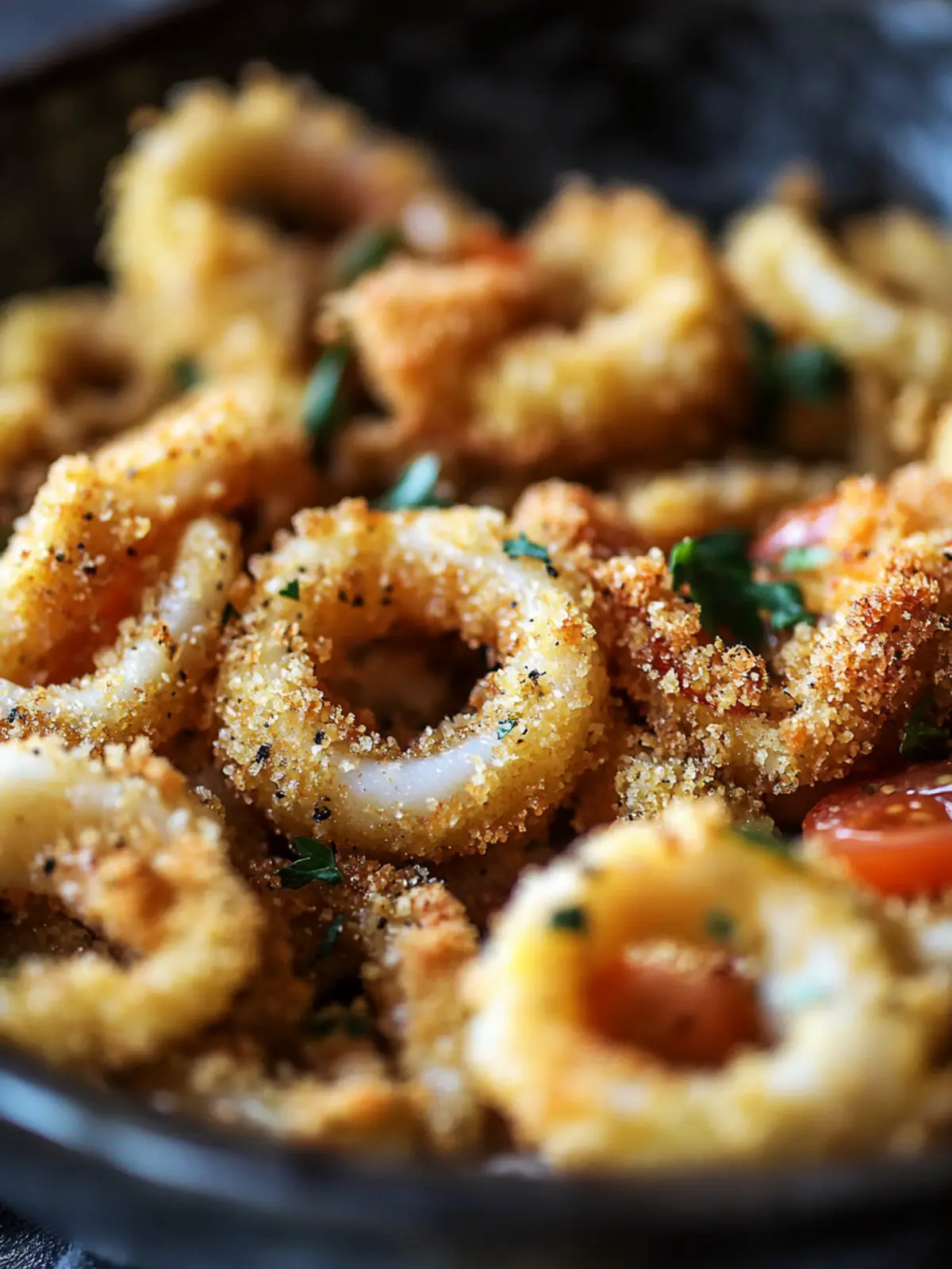 Crispy Baked Calamari with Homemade Breadcrumbs Bliss 2 Crispy Baked Calamari with Homemade Breadcrumbs