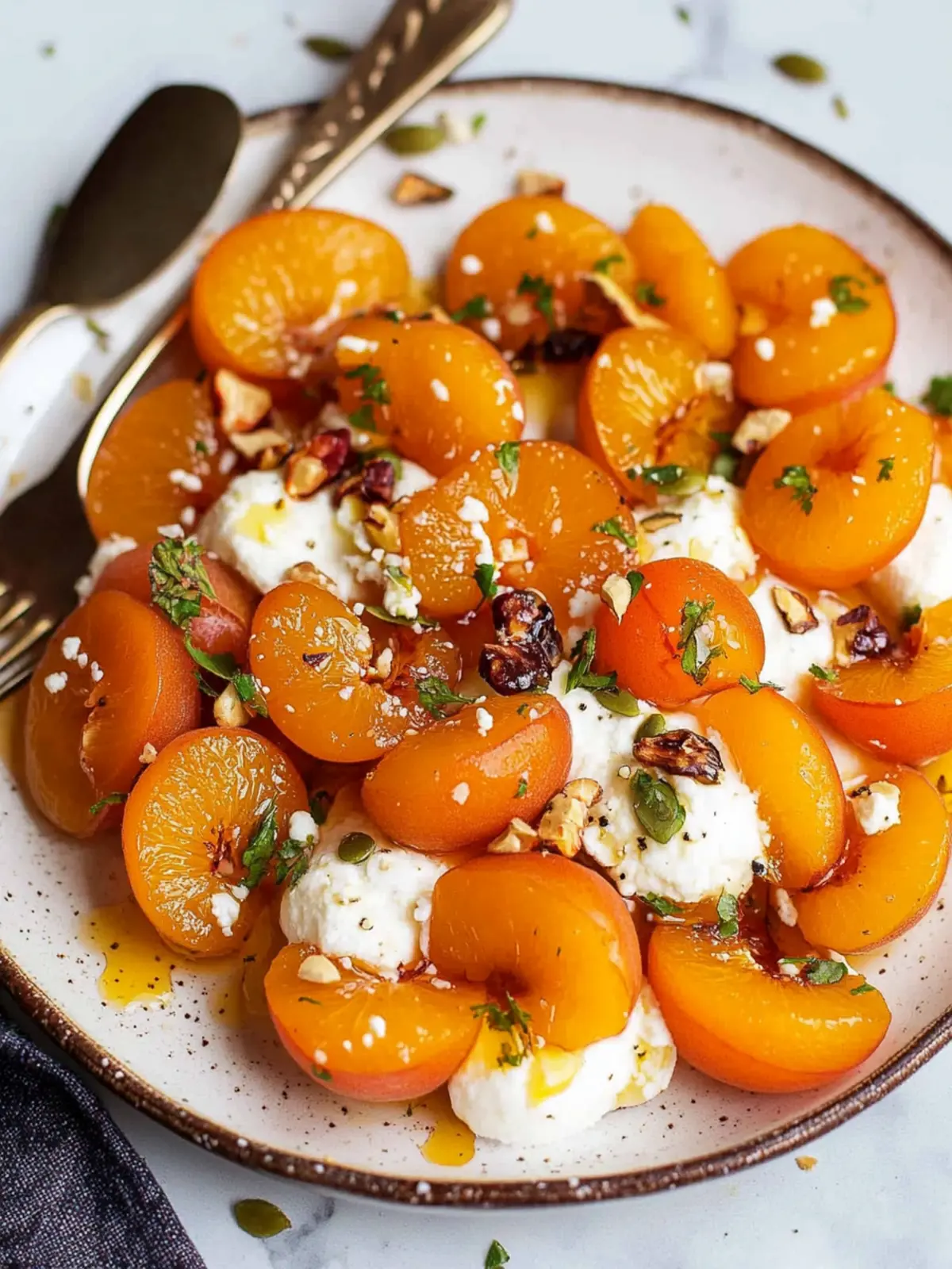 Delicious Kuru Kayısı Tatlısı: Turkish Apricots with Ricotta 2 Kuru Kayısı Tatlısı (Turkish Poached Apricots with Ricotta)