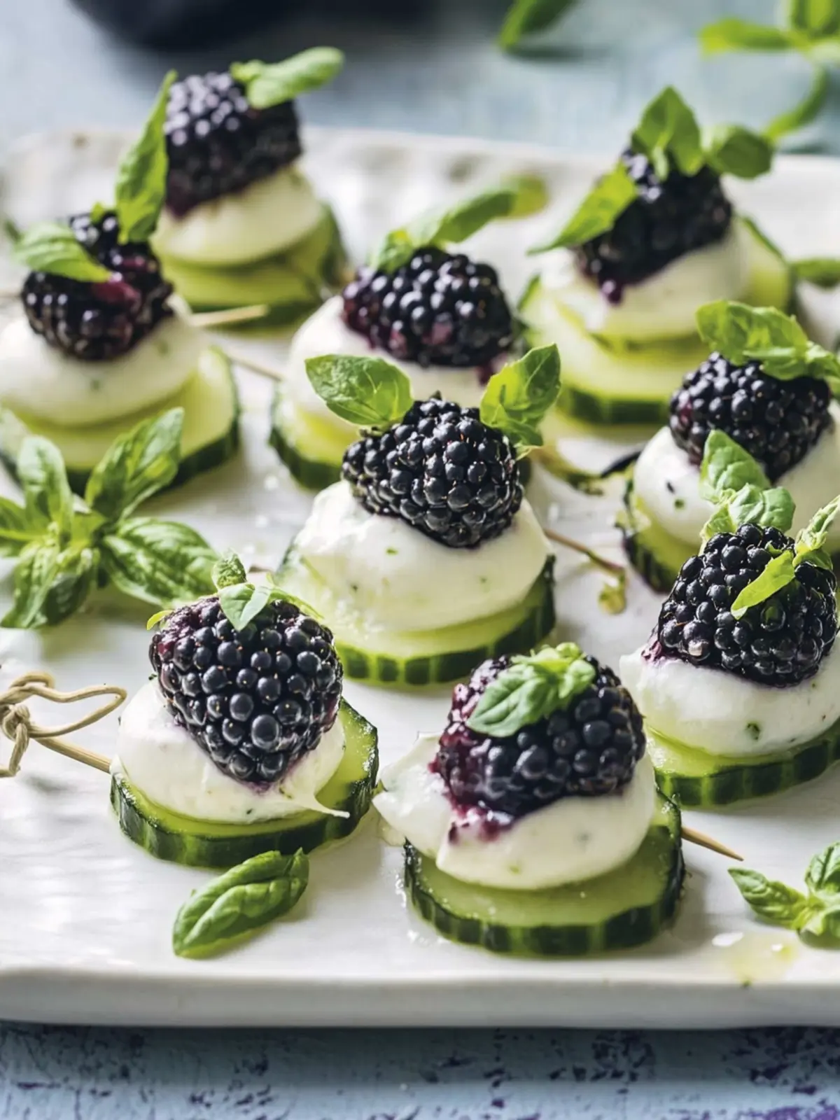 Blackberry-Cucumber Caprese Bites: Your Springtime Snack Upgrade 2 Blackberry-Cucumber Caprese Bites