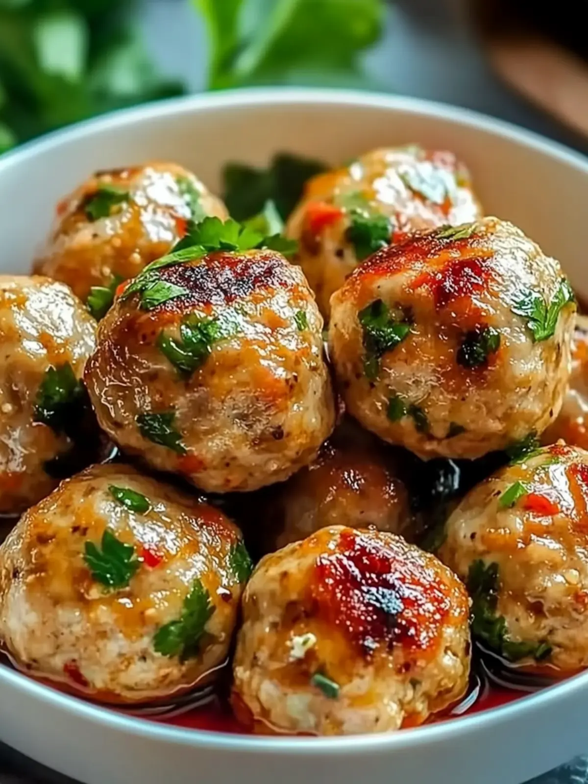 Savory Thai Baked Chicken Meatballs for a Flavorful Feast 4 Thai Baked Chicken Meatballs