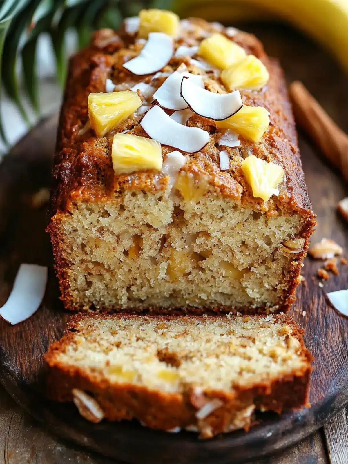 Tropical Coconut Pineapple Banana Bread to Brighten Mornings 3 Coconut Pineapple Banana Bread