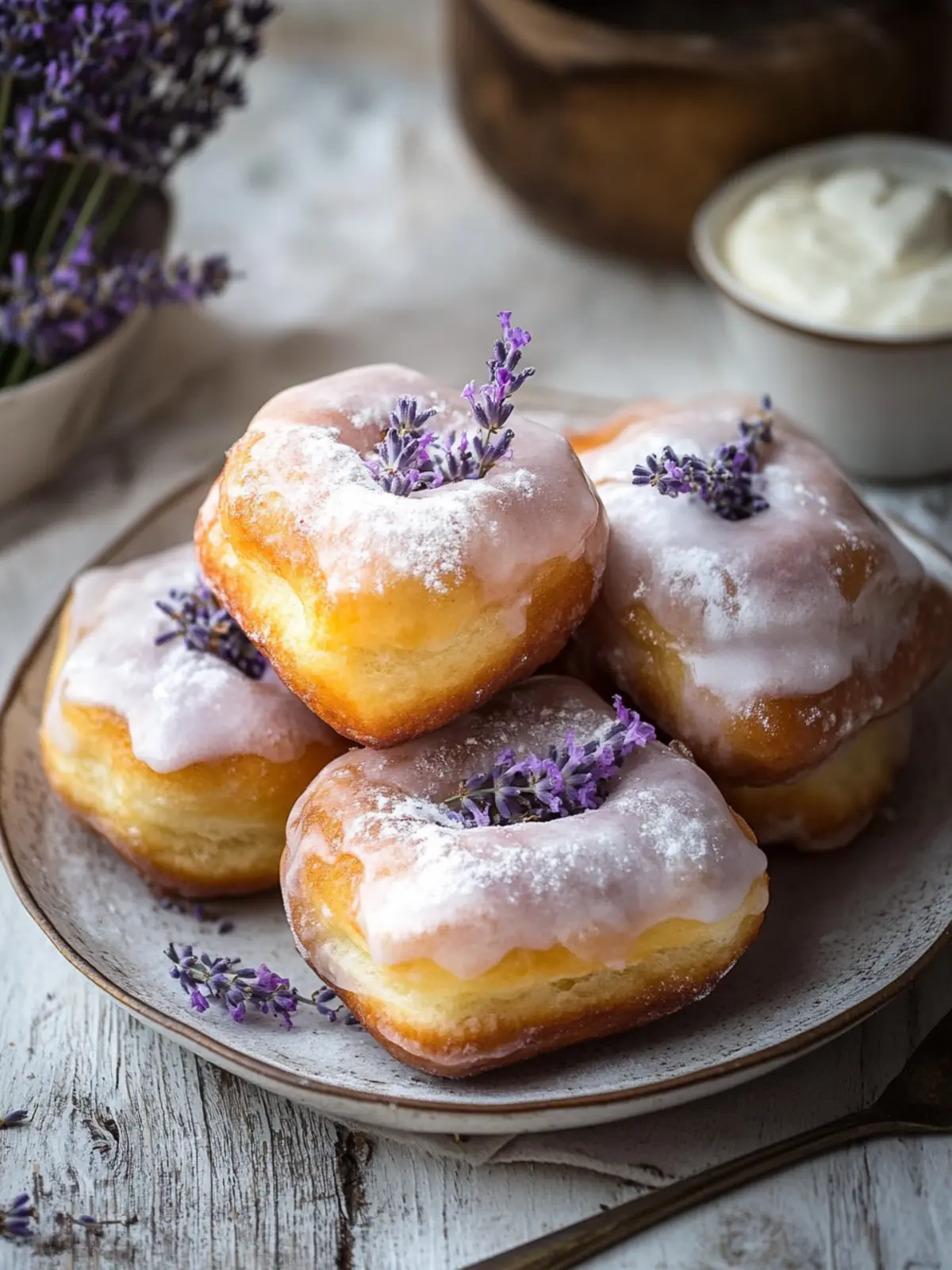 Indulge in Lavender Vanilla Bean French Beignets Today 2 Lavender Vanilla Bean French Beignets