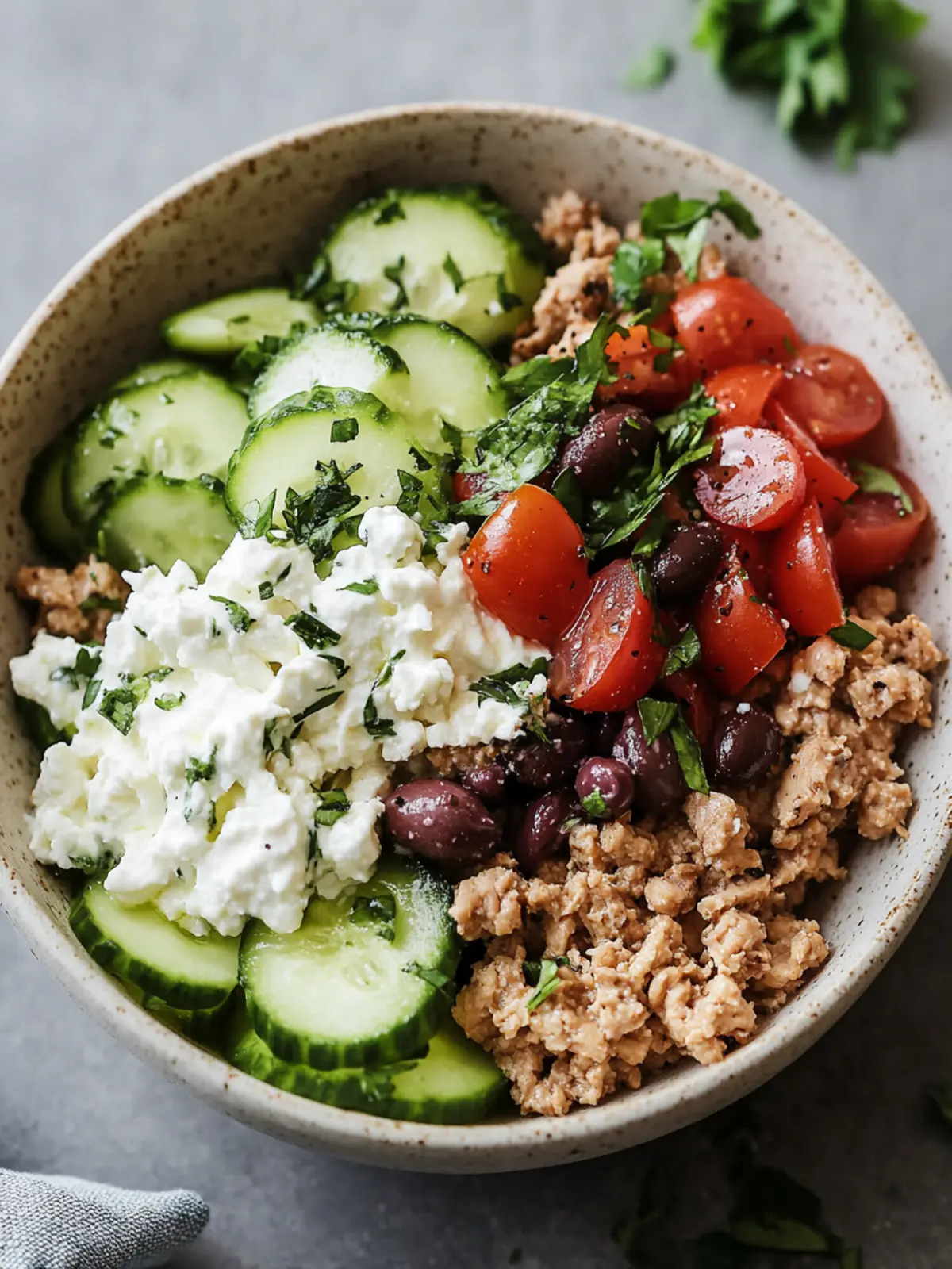 Delicious Healthy Greek Ground Chicken Bowls You ll Love! 3 Healthy Greek Ground Chicken Bowls