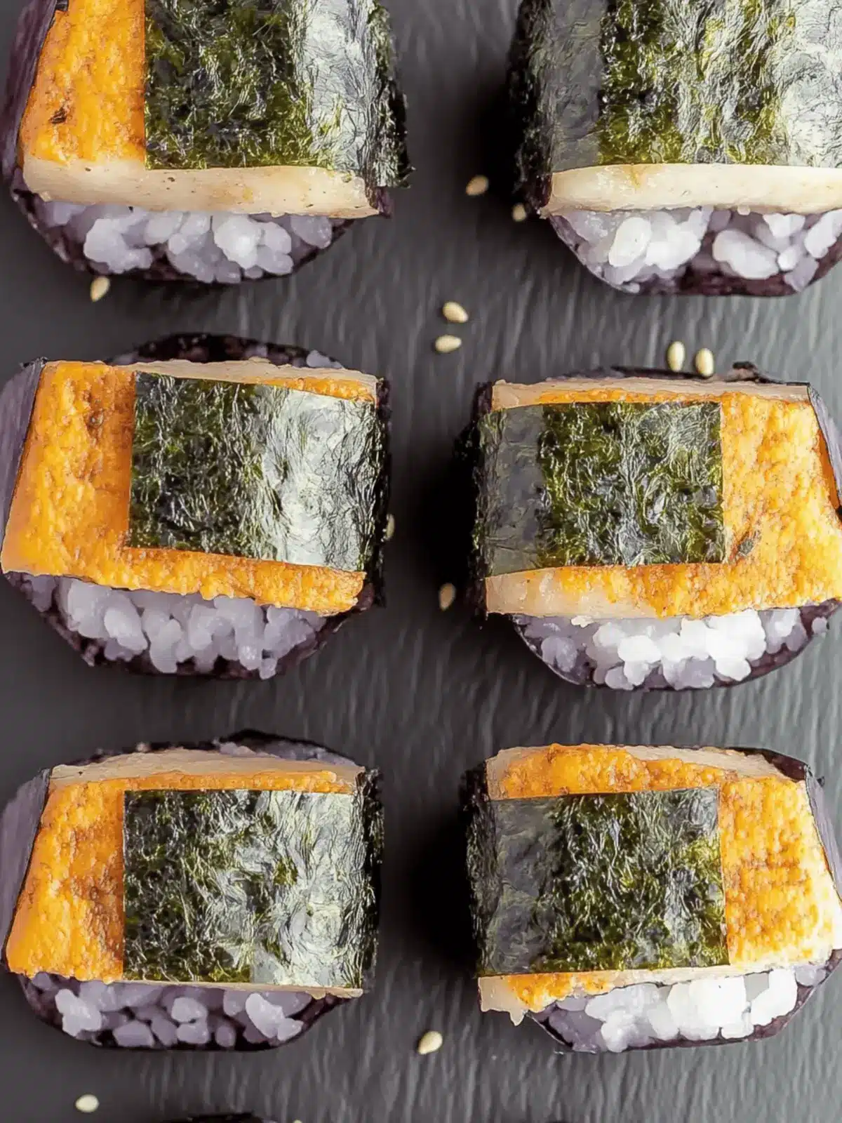 Mouthwatering Vegan Spam Musubi for Halloween Fun 4 Vegan Spam Musubi