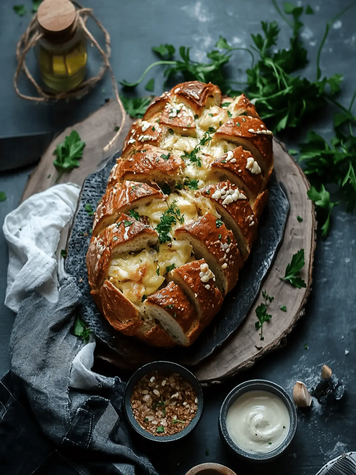 Cheesy Garlic Pull Apart Bread Perfect for Quick Gatherings 4 Cheesy Garlic Pull Apart Bread