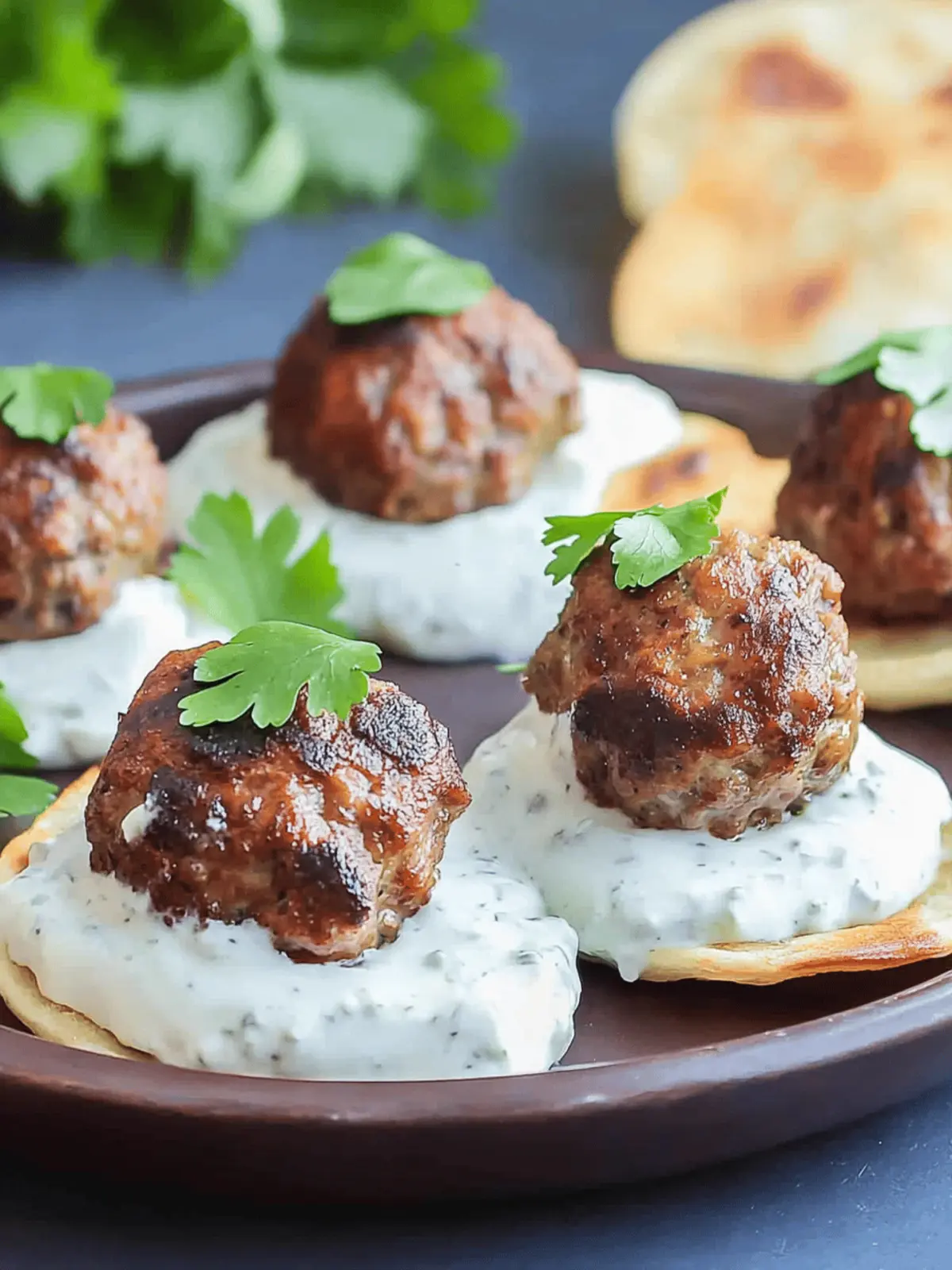 Flavorful Lamb Meatballs with Tzatziki: Your New Party Hit 3 Flavorful Lamb Meatballs With Tzatziki Sauce