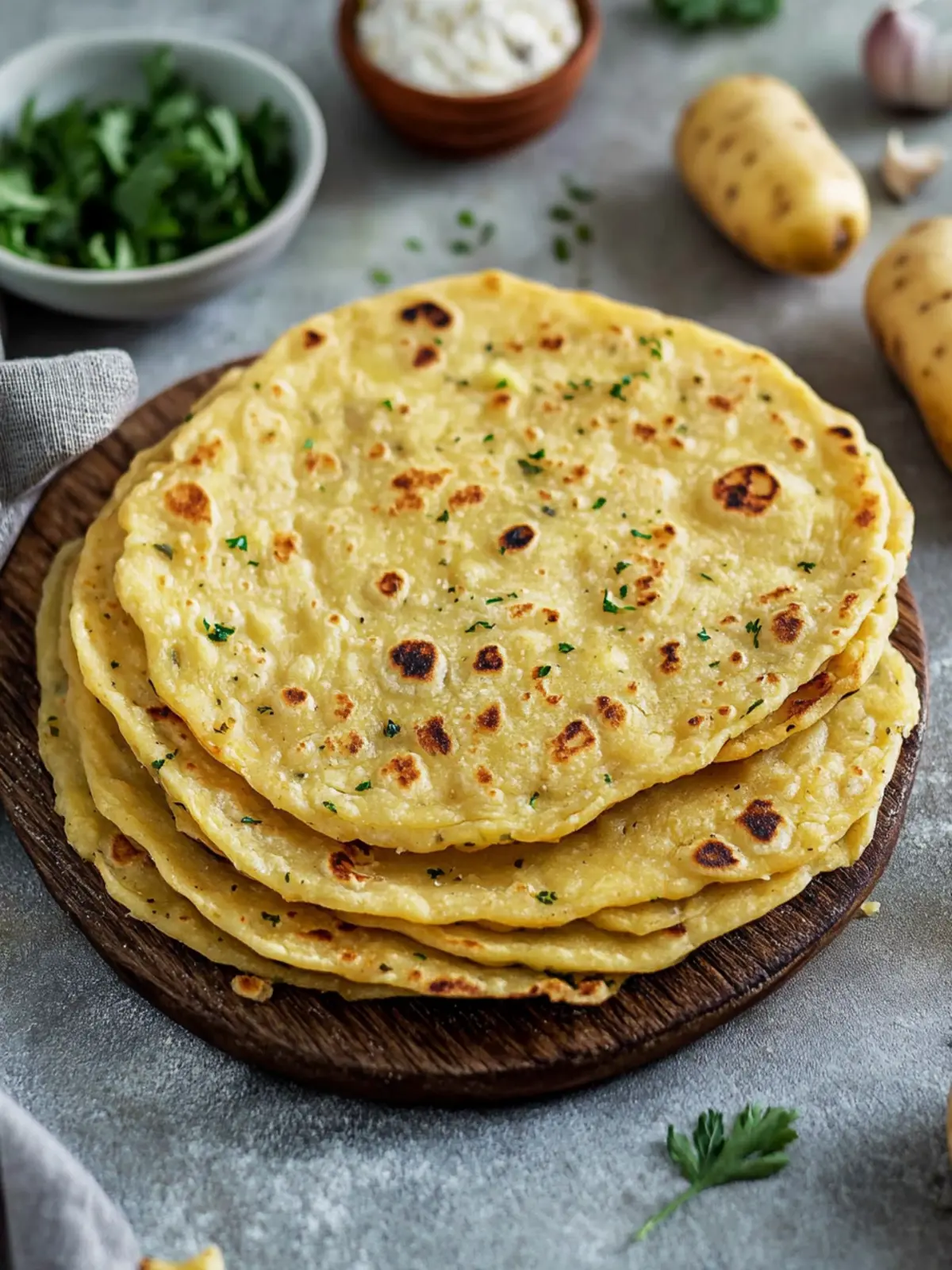 Delightful Potato Flatbread: Gluten-Free, Vegan, No-Yeast Treat 4 Potato Flatbread (Gluten-Free, Vegan, No-Yeast)