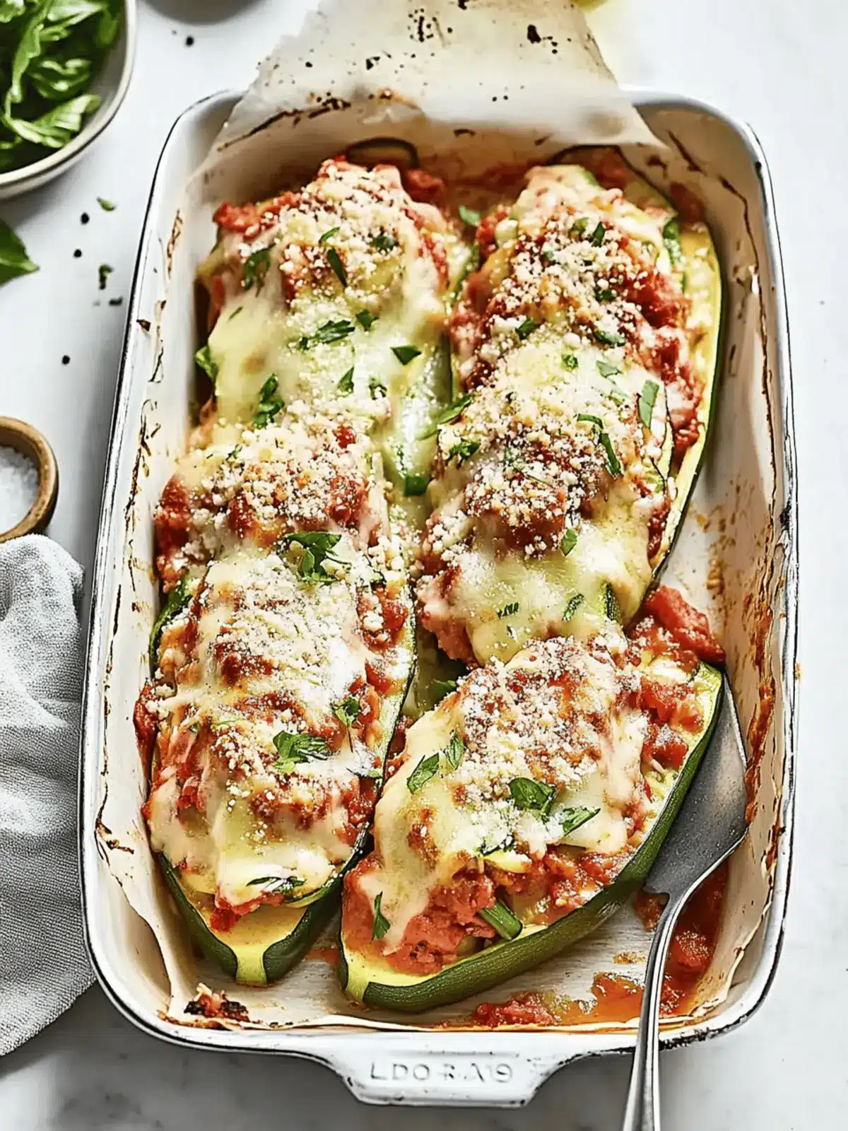 Lasagna Stuffed Zucchini Boats: A Low-Carb Delight 4 Lasagna Stuffed Zucchini Boats